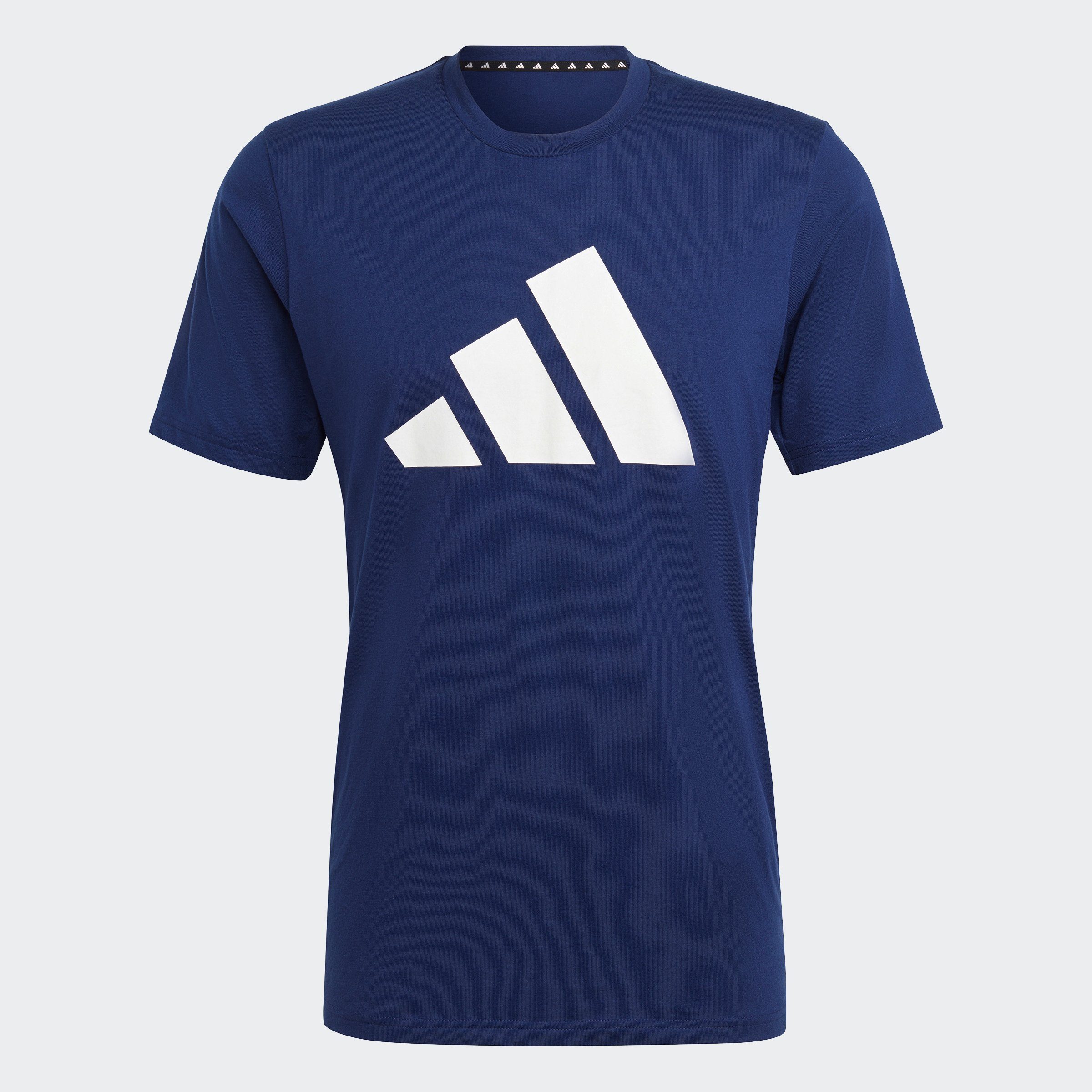 T-Shirt adidas ESSENTIALS FEELREADY Performance LOGO TRAINING Blue Dark TRAIN / White