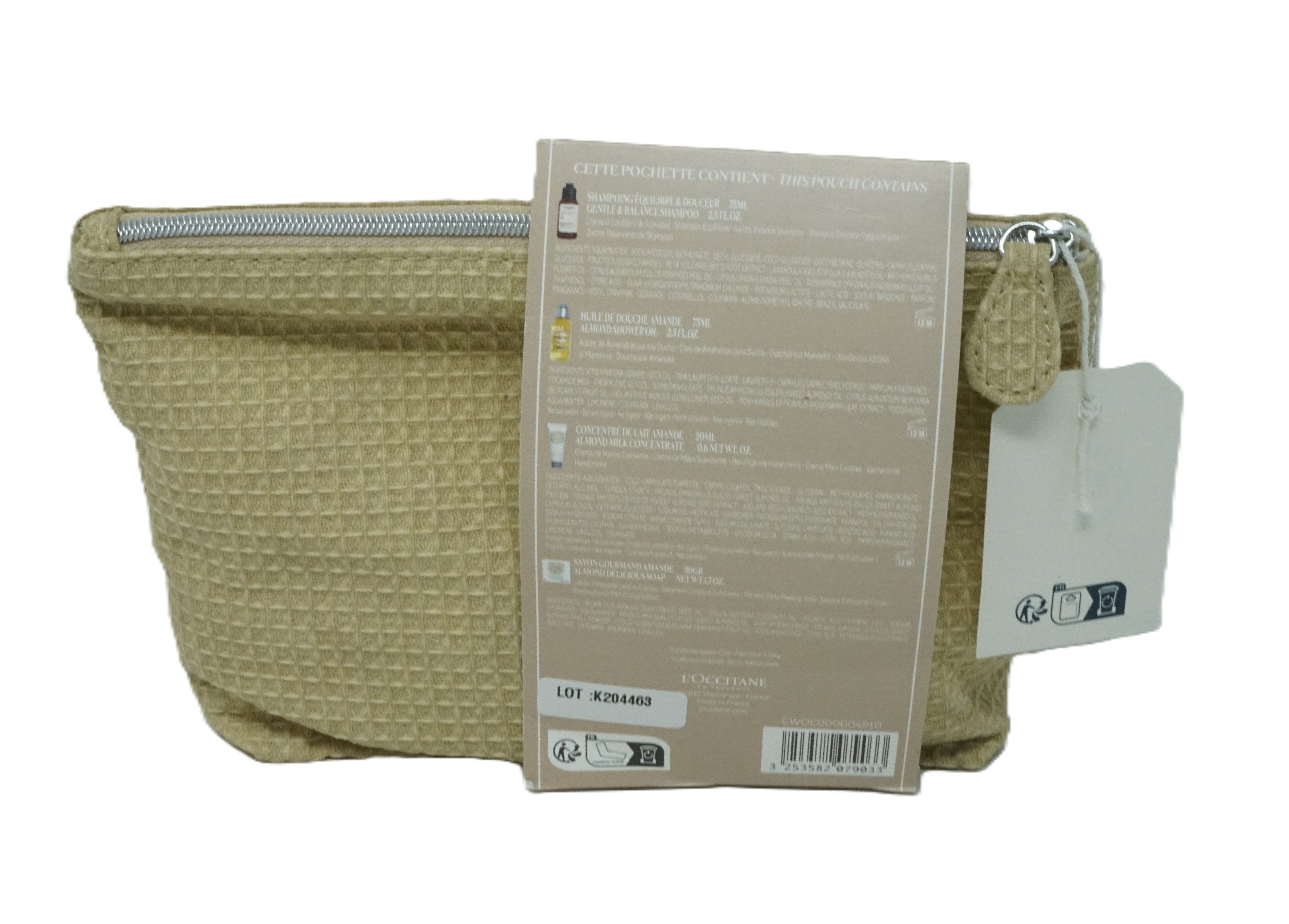 L'OCCITANE Hautreinigungs-Set L’Occitane Trousse Voyage Amande Set shampoo, Shower oil, Milk, Soap