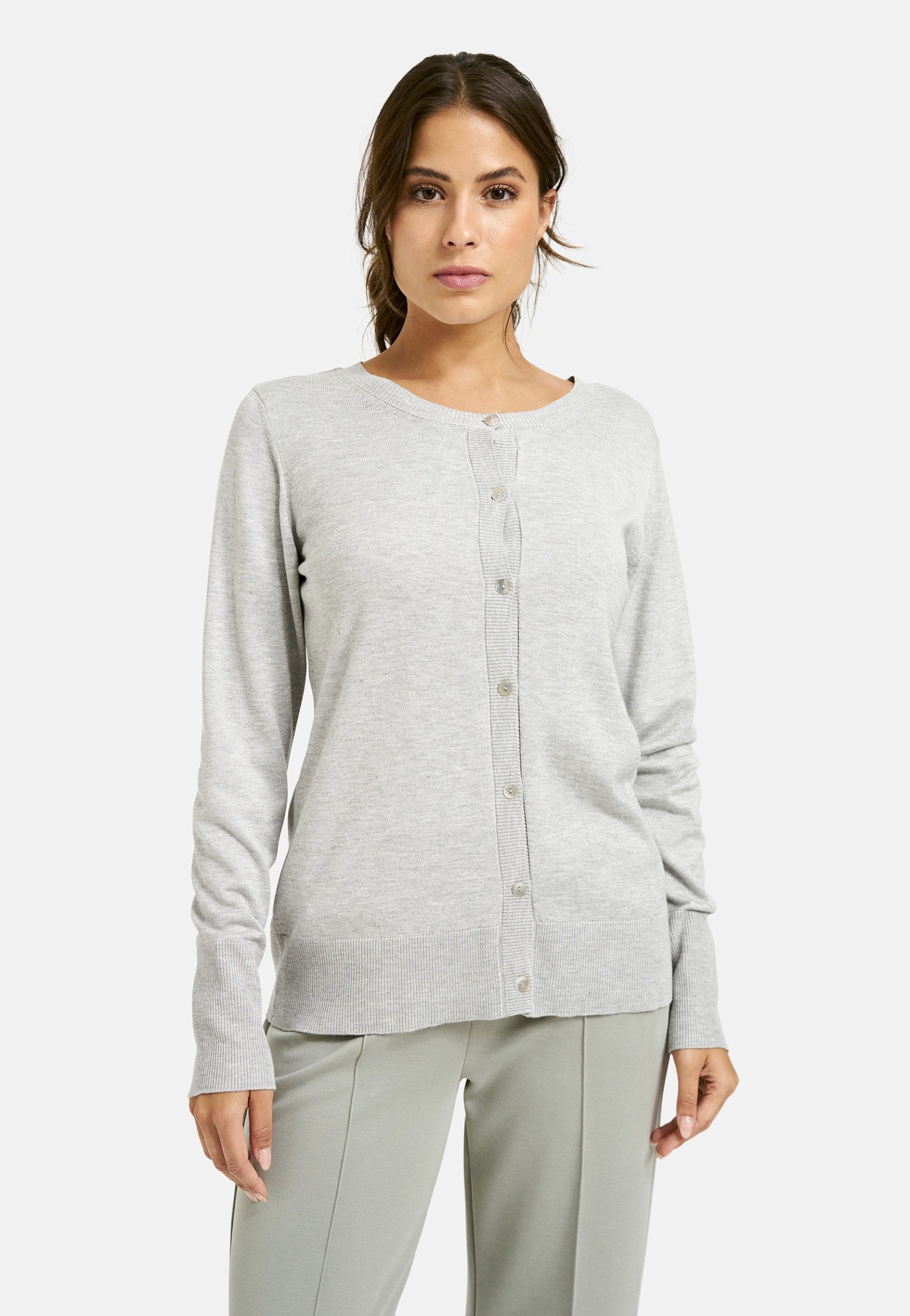 Milano Italy Strickjacke CARDIGAN ROUNDNECK B