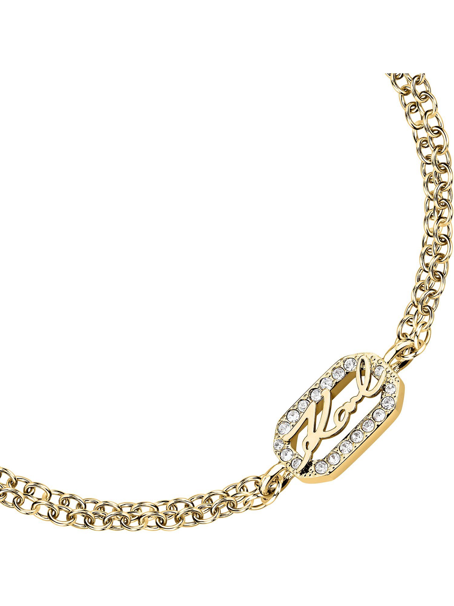 KARL LAGERFELD Armband Karl Lagerfeld Damen-Armband Edelstahl 19 Kristall