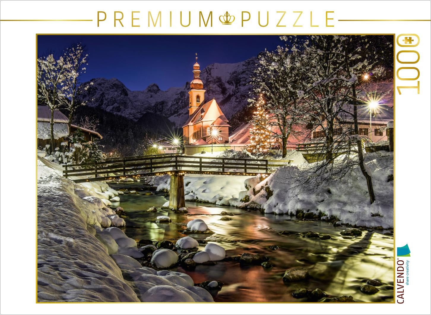 CALVENDO Puzzle CALVENDO Puzzle weihnachtliche Ramsau 1000 Teile Puzzle que günstig online kaufen