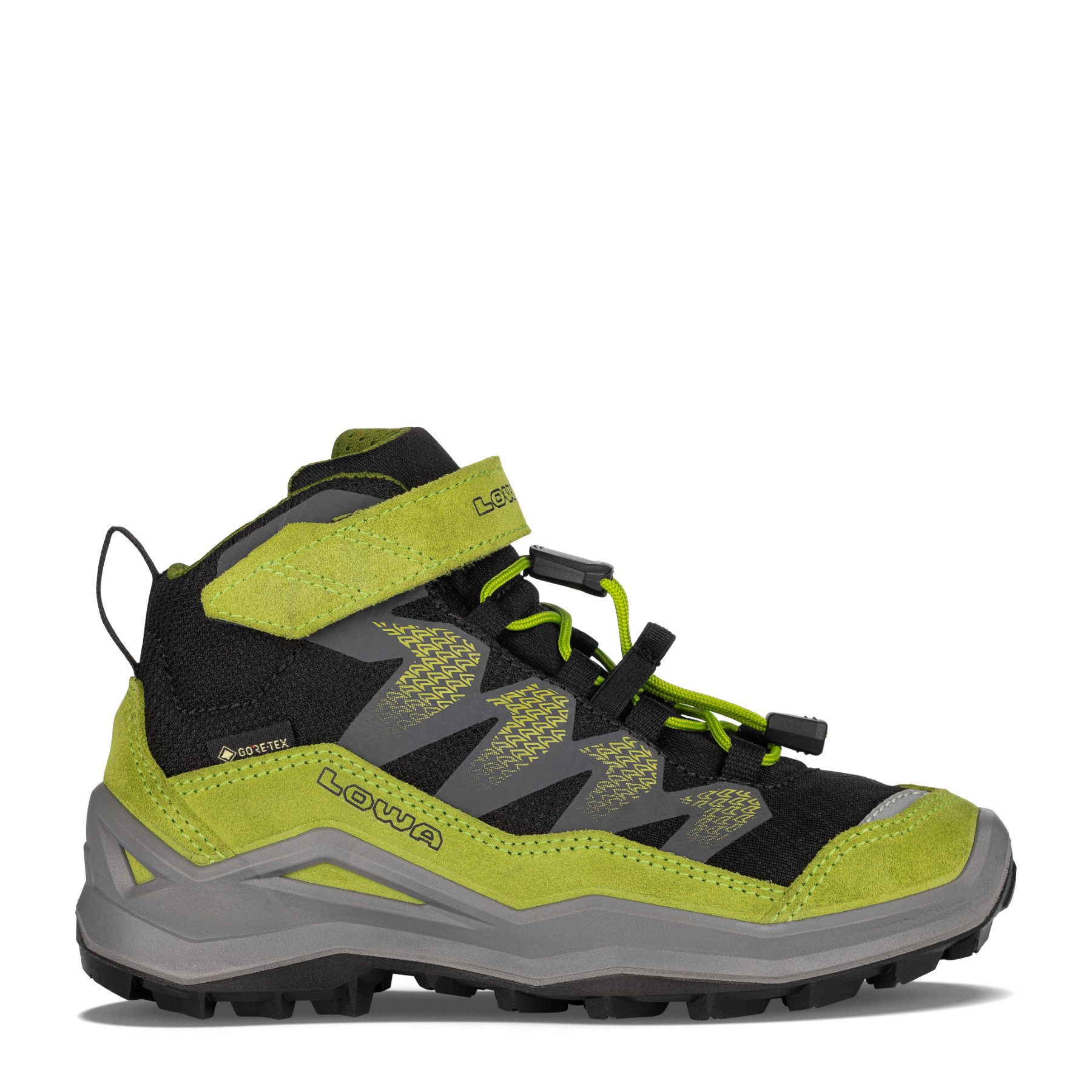 Lowa LOWA MADDOX PRO GTX MID VC JR Schwarz, Limone Wanderschuh