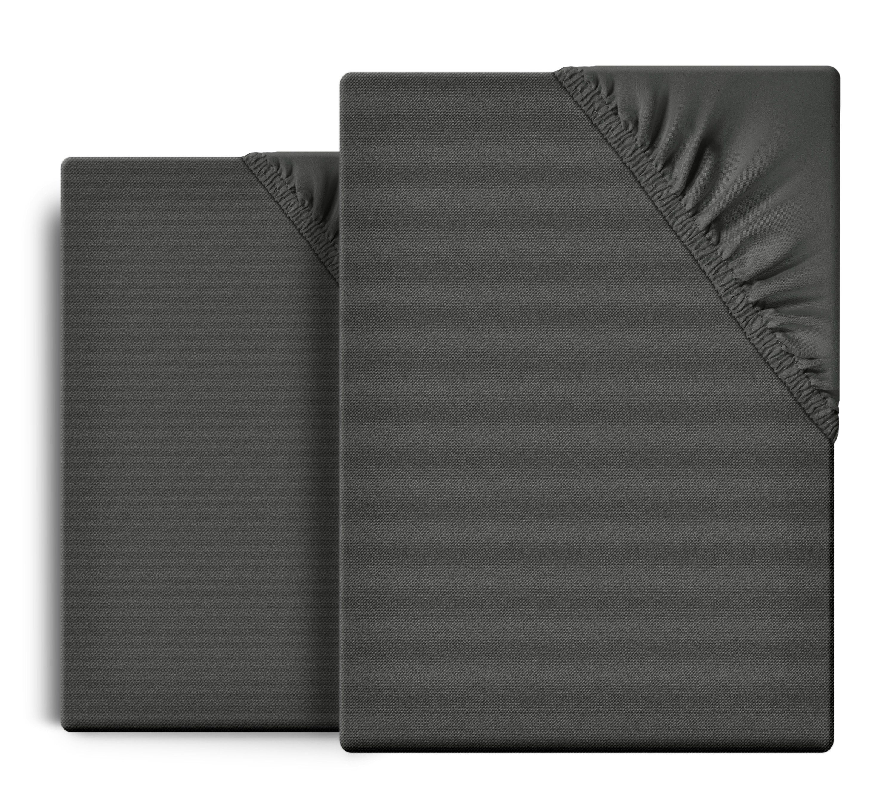 Beautex Spannbettlaken 2er Set Spannbetttuch Bettlaken günstig online kaufen