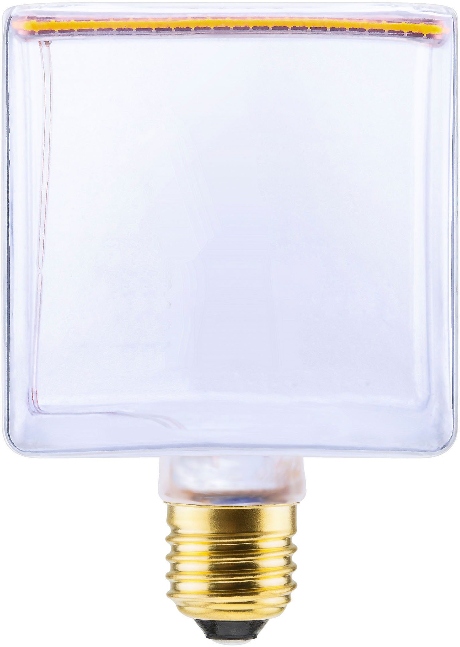 SEGULA LED-Leuchtmittel LED Floating Cube 86 klar, E27, 1 St., Extra-Warmweiß, LED Floating Cube 86 klar, E27, 4,5W, CRI 90, dimmbar