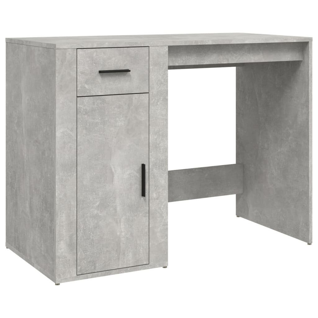 vidaXL Schreibtisch NA Schreibtisch Betongrau 100x49x75 cm Spanplatte Arbeitsplatz Office