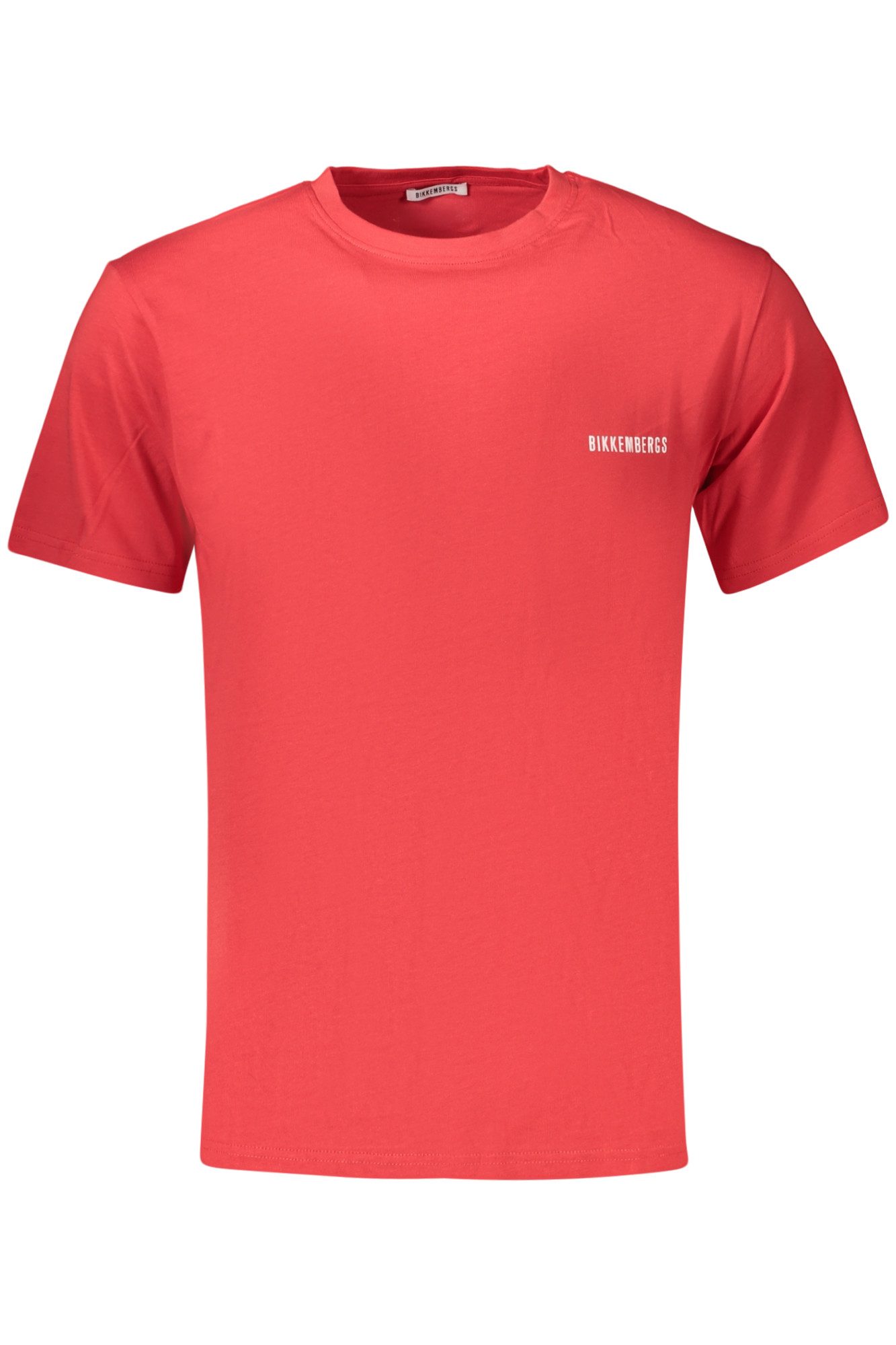 Bikkembergs T-Shirt Herren Kurzarm-T-Shirt Rot mit Druck und