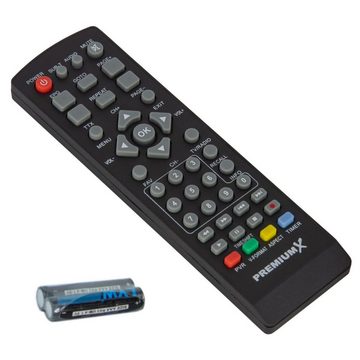 PremiumX »FTA 540T FullHD Digitaler DVB-T2 terrestrischer TV Receiver H.265 HEVC USB Mediaplayer SCART HDMI Auto Installation« DVB-T2 HD Receiver