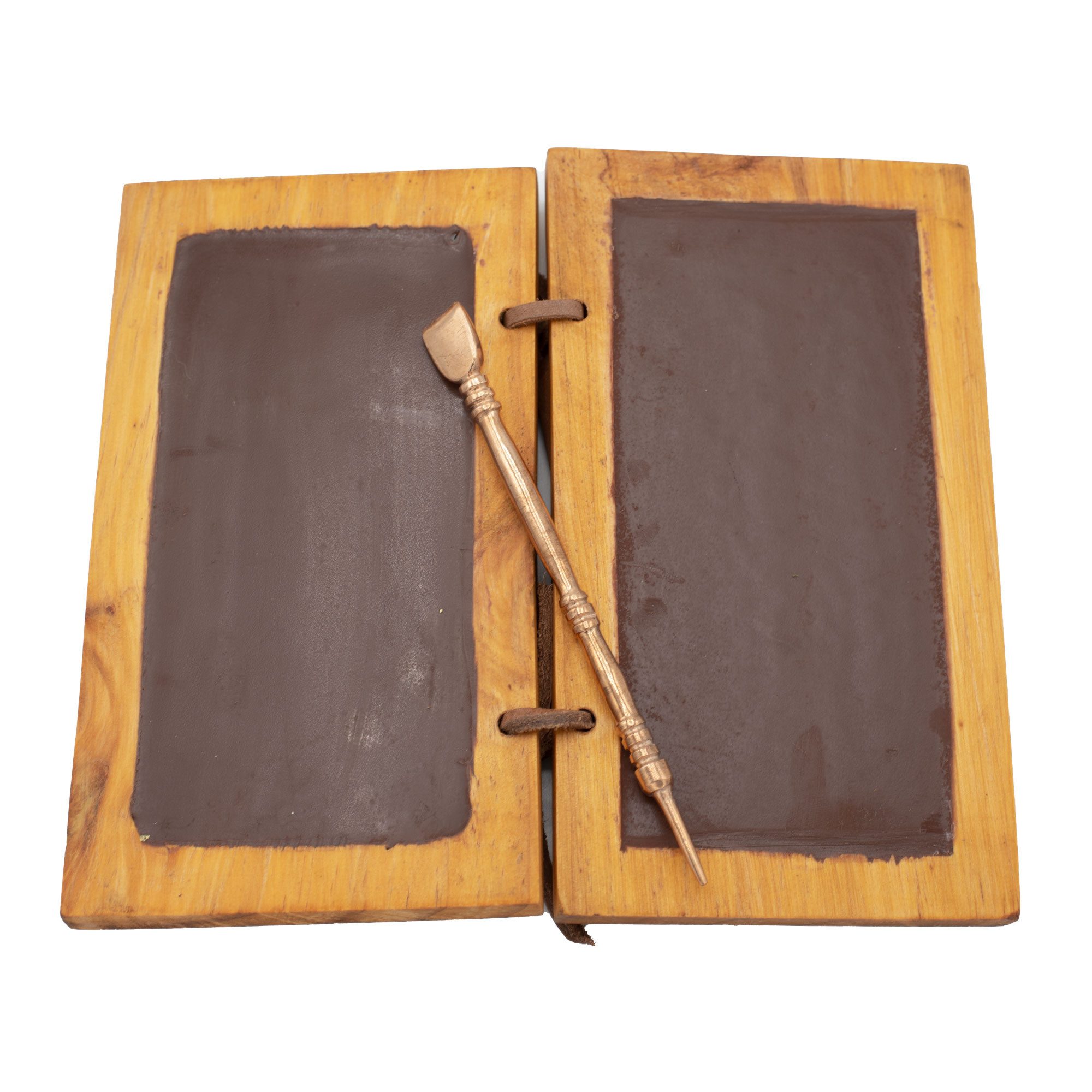 Ritter-Kostüm Wachsbuch mit Bronzestift
