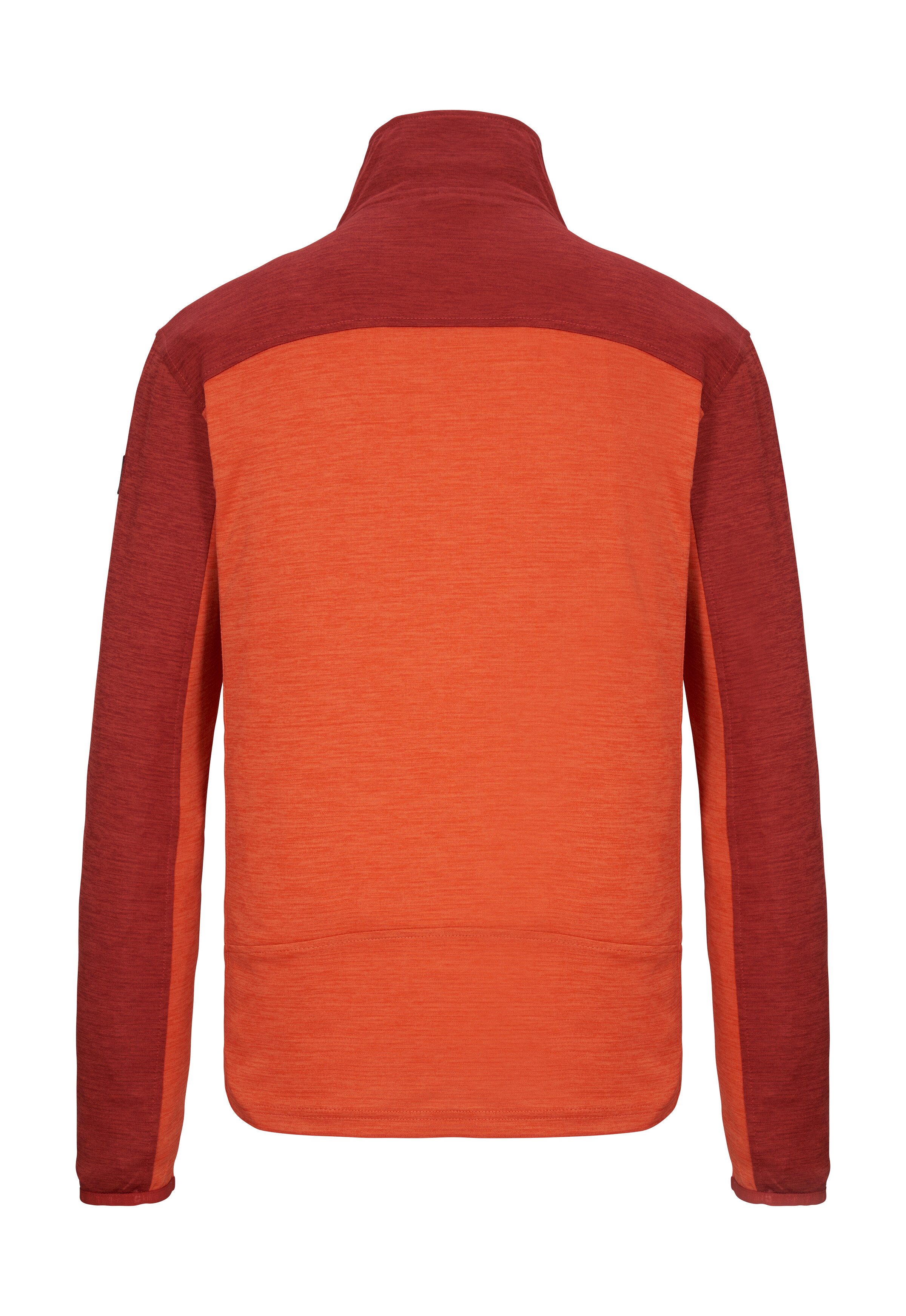 Killtec Strickjacke KOS 42 MN FLX JCKT Sportive Colourblock-Jacke, Kinnschutz, verschließbare Taschen