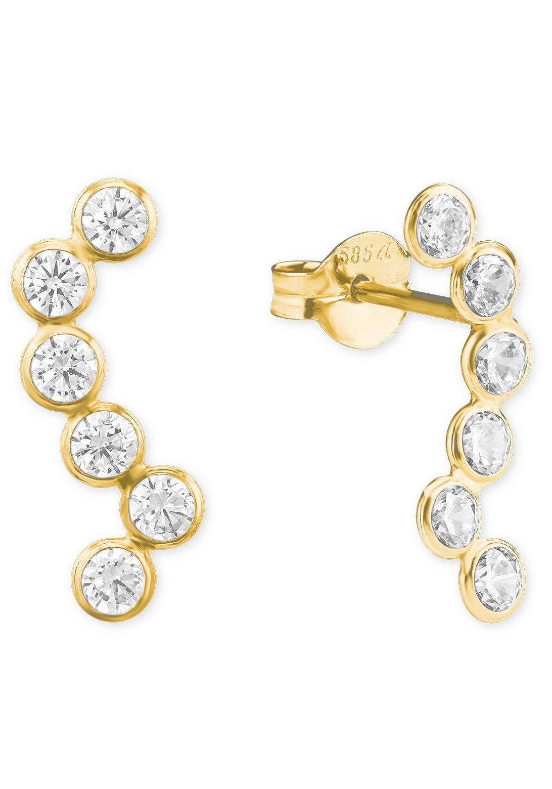 Amor Paar Ohrstecker, mit Zirkonia (synth)