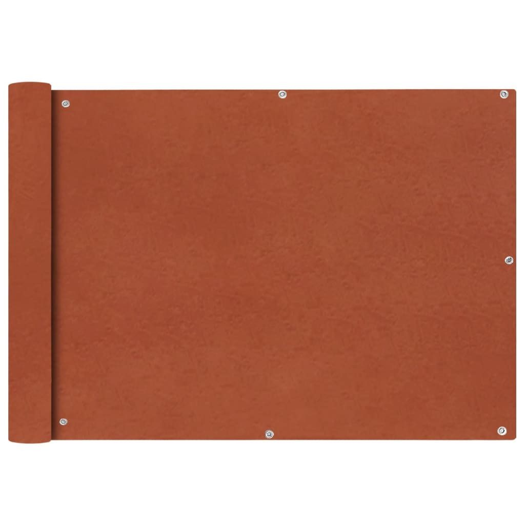 Thumbnail - vidaXL Balkonsichtschutz Balkonabdeckung Oxfordgewebe 75x600 cm Terracotta