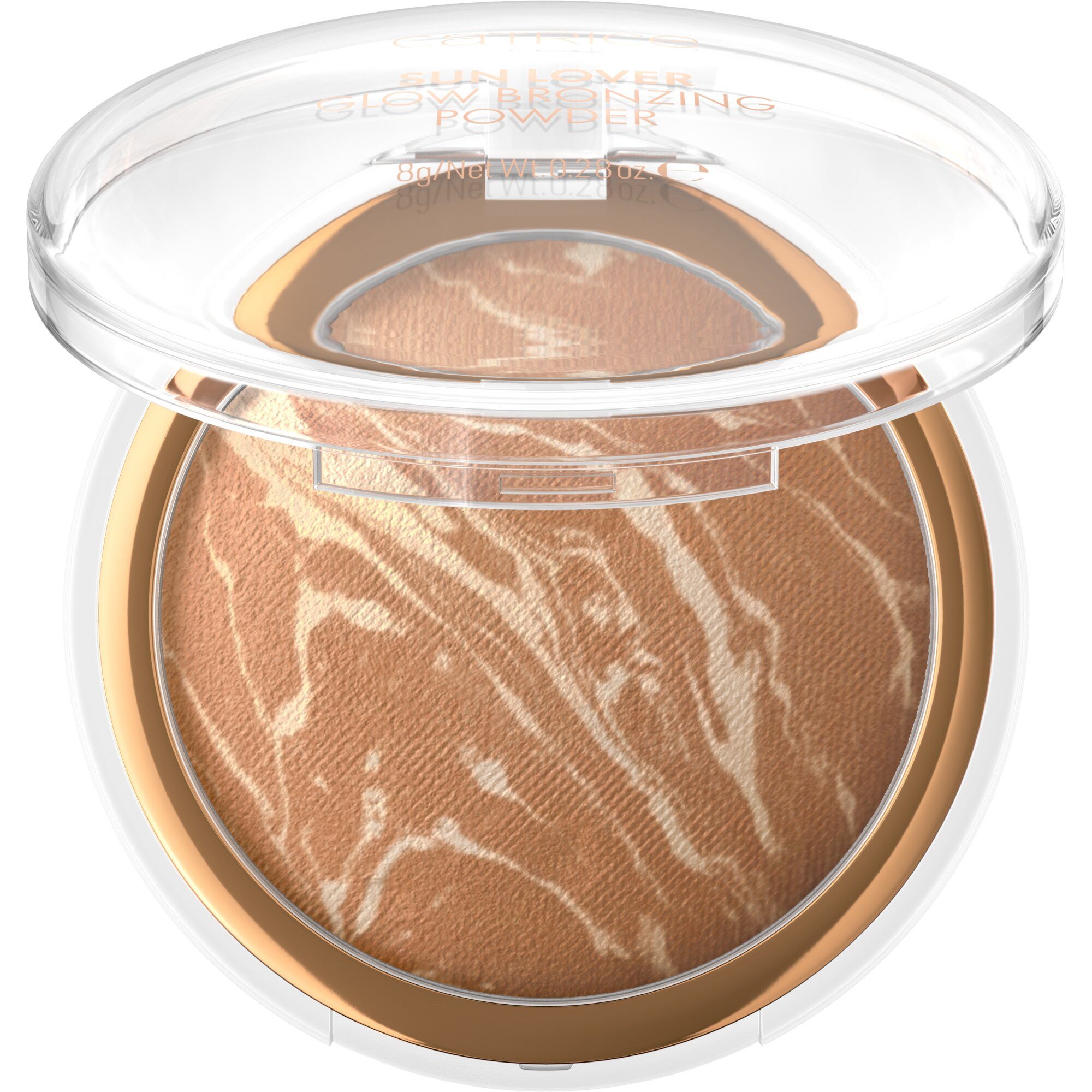 Catrice Bronzer-Puder SUN LOVER GLOW BRONZING POWDER, 3-tlg., mit lichtreflektierenden Pigmenten für einen sunkissed Look