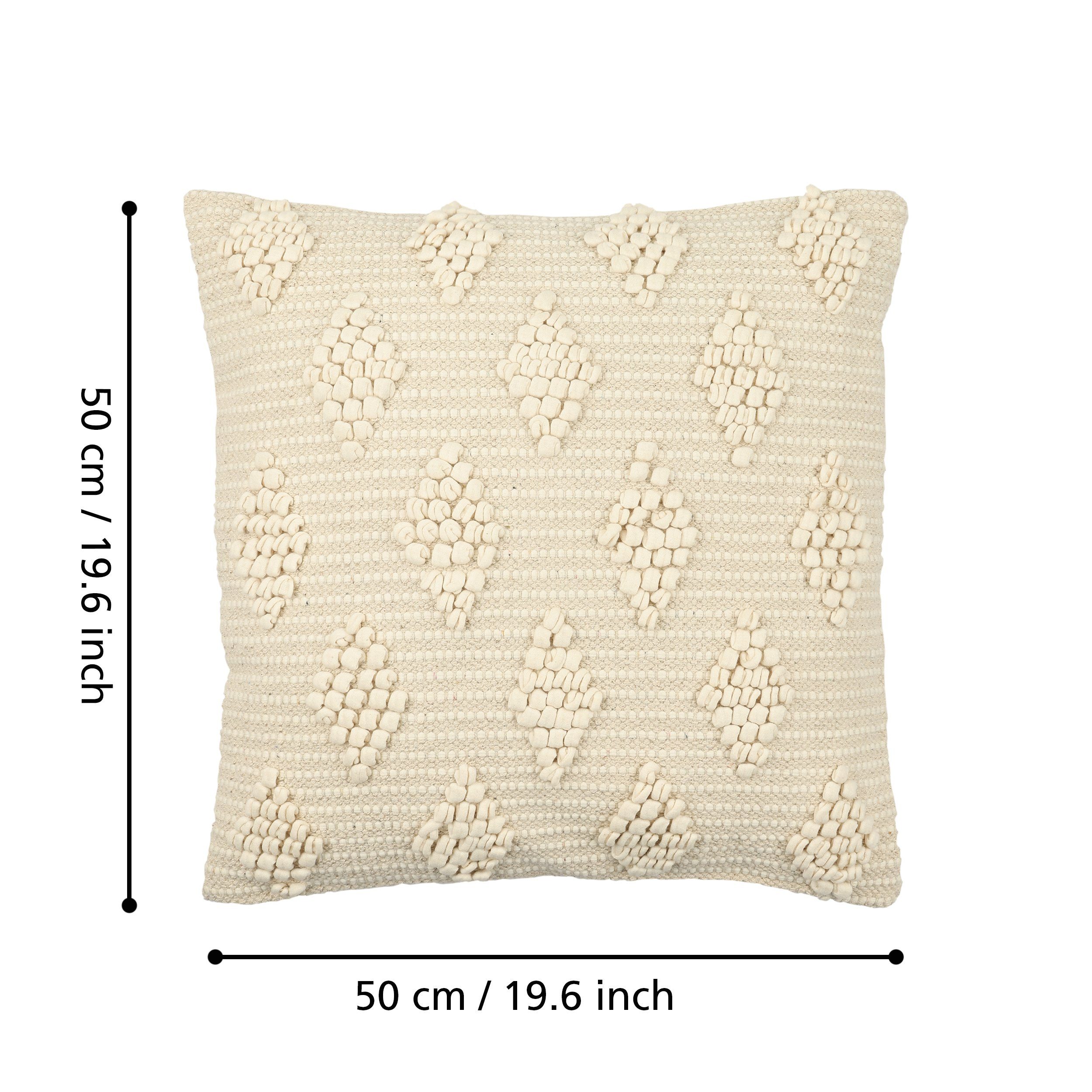 EGLO Living Dekokissen Chevery, Boho Design, Dekokissen handgewebt aus Baumwolle und Polyeste, 50 cm