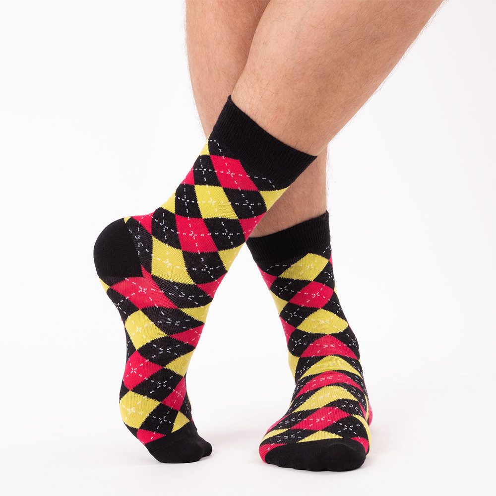 OCCULTO Basicsocken Herren Bunte Socken 6er Pack (Modell: Sigi) (6-Paar) – Bild 5 von 5