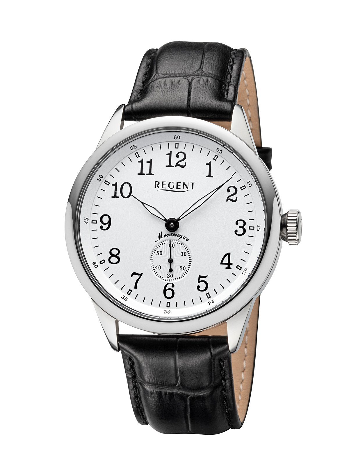 Regent Mechanische Uhr Hadnaufzug, Saphirglas, Vertrauen Sie einer