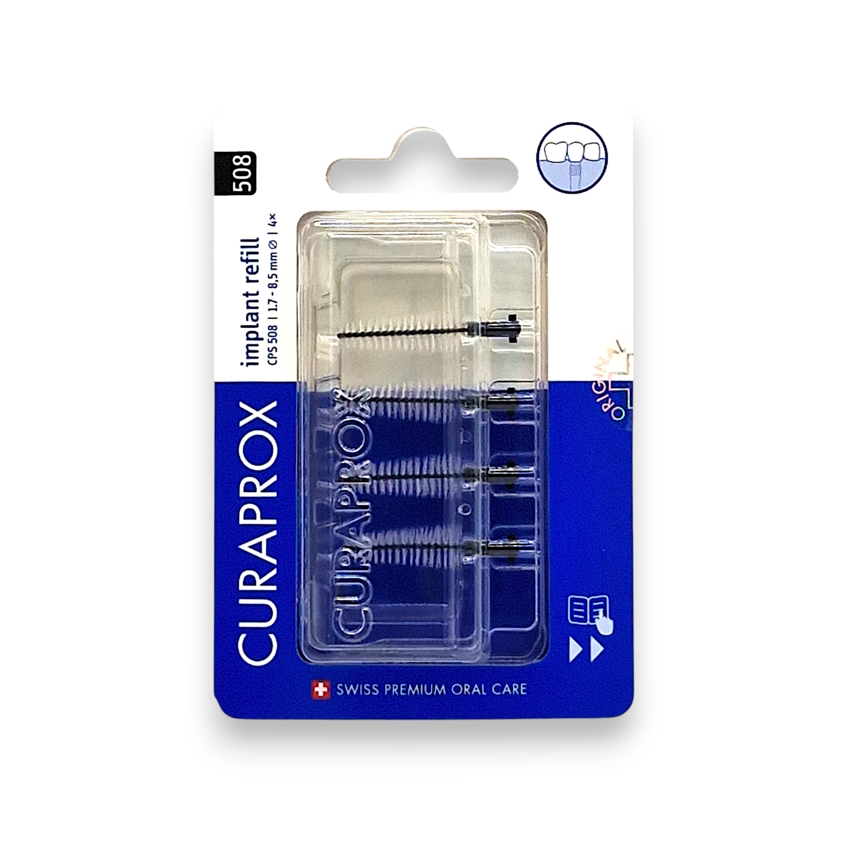 CURAPROX Interdentalbürsten Curaprox Interdentalbürsten CPS 508 Implantat Refill - 1,7mm bis 8,5mm