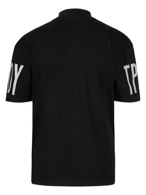 trueprodigy Oversize-Shirt Marlo Logoprint Stehkragen dicker Stoff