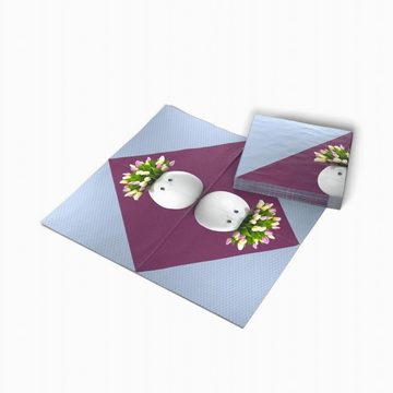 FIFTYEIGHT PRODUCTS Papierserviette Servietten Floral Pokal - Servietten - 1 Stück