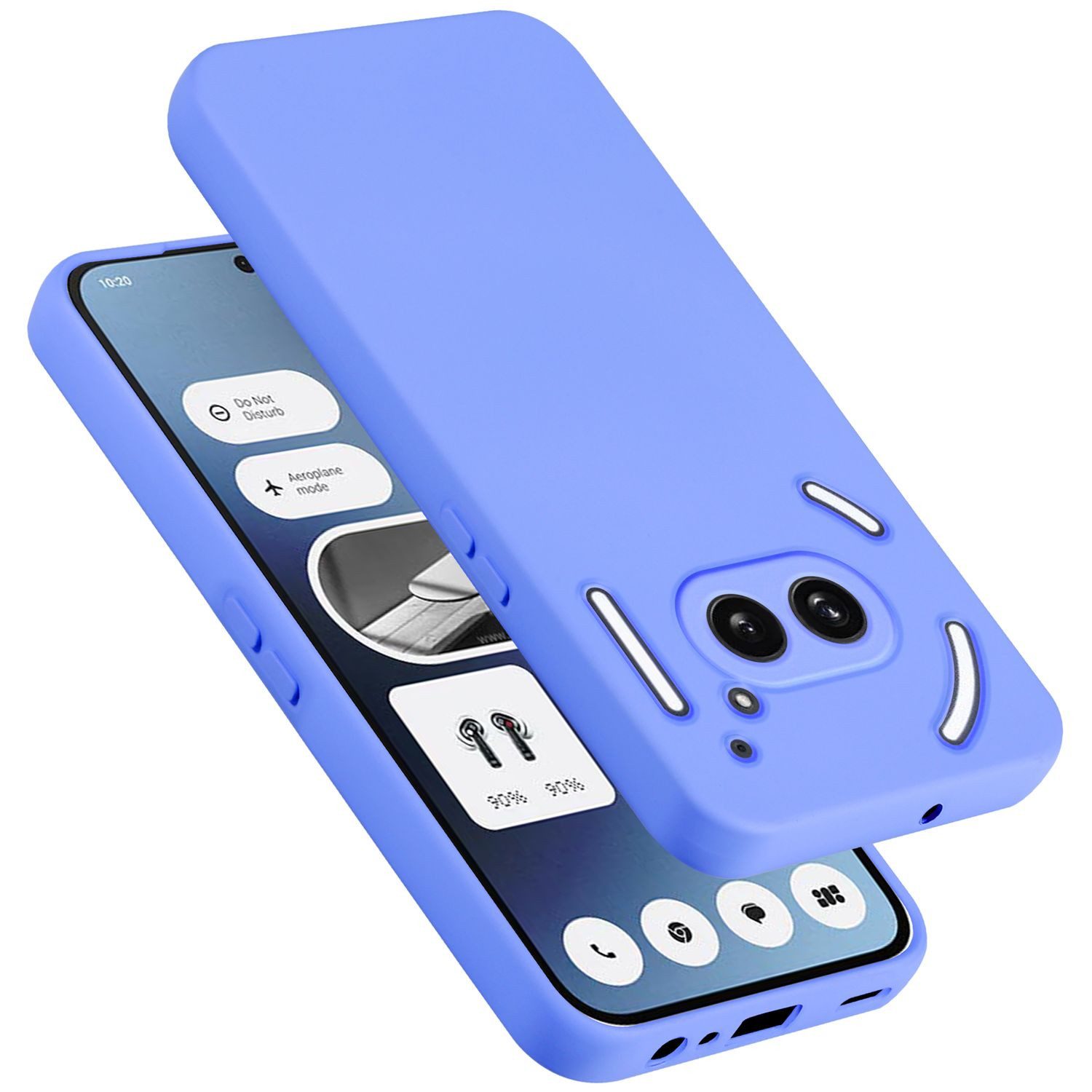 Cadorabo Handyhülle für Samsung Galaxy POCKET NEO Hülle Nothing Phone 2a, Flexible Hülle TPU Silikon Schutzhülle Back Cover Case