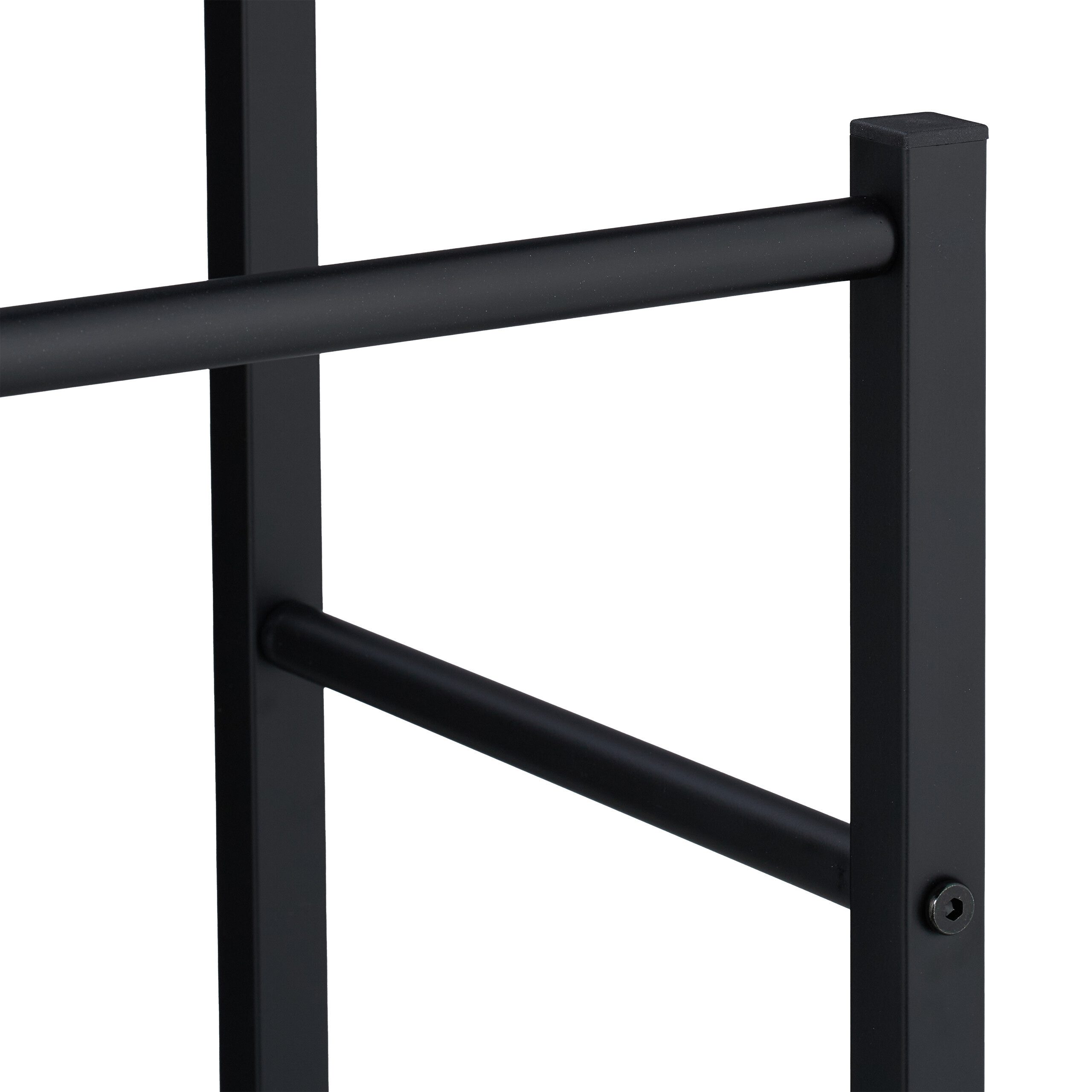 relaxdays Handtuchständer 2 Stangen & Ablage, braun