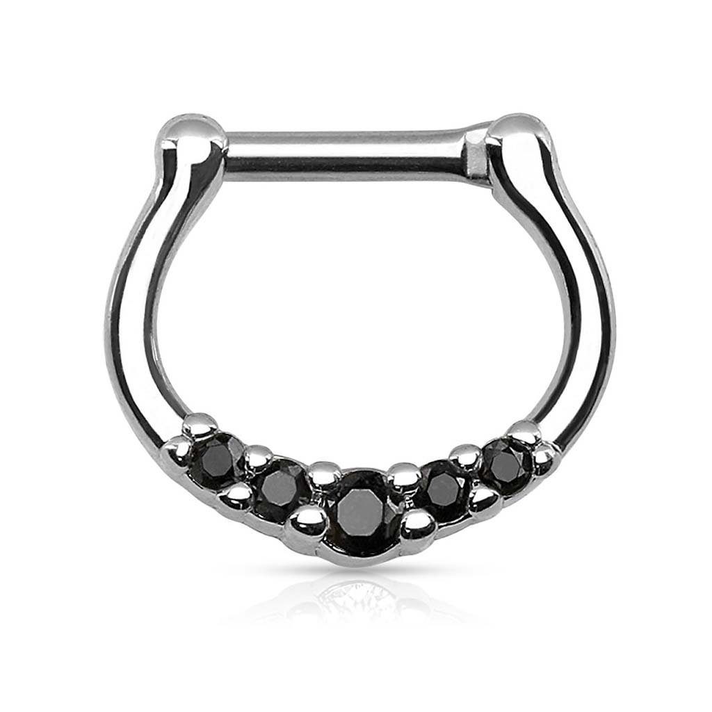 Taffstyle Nasenpiercing Piercing Ring Schild Clicker günstig online kaufen