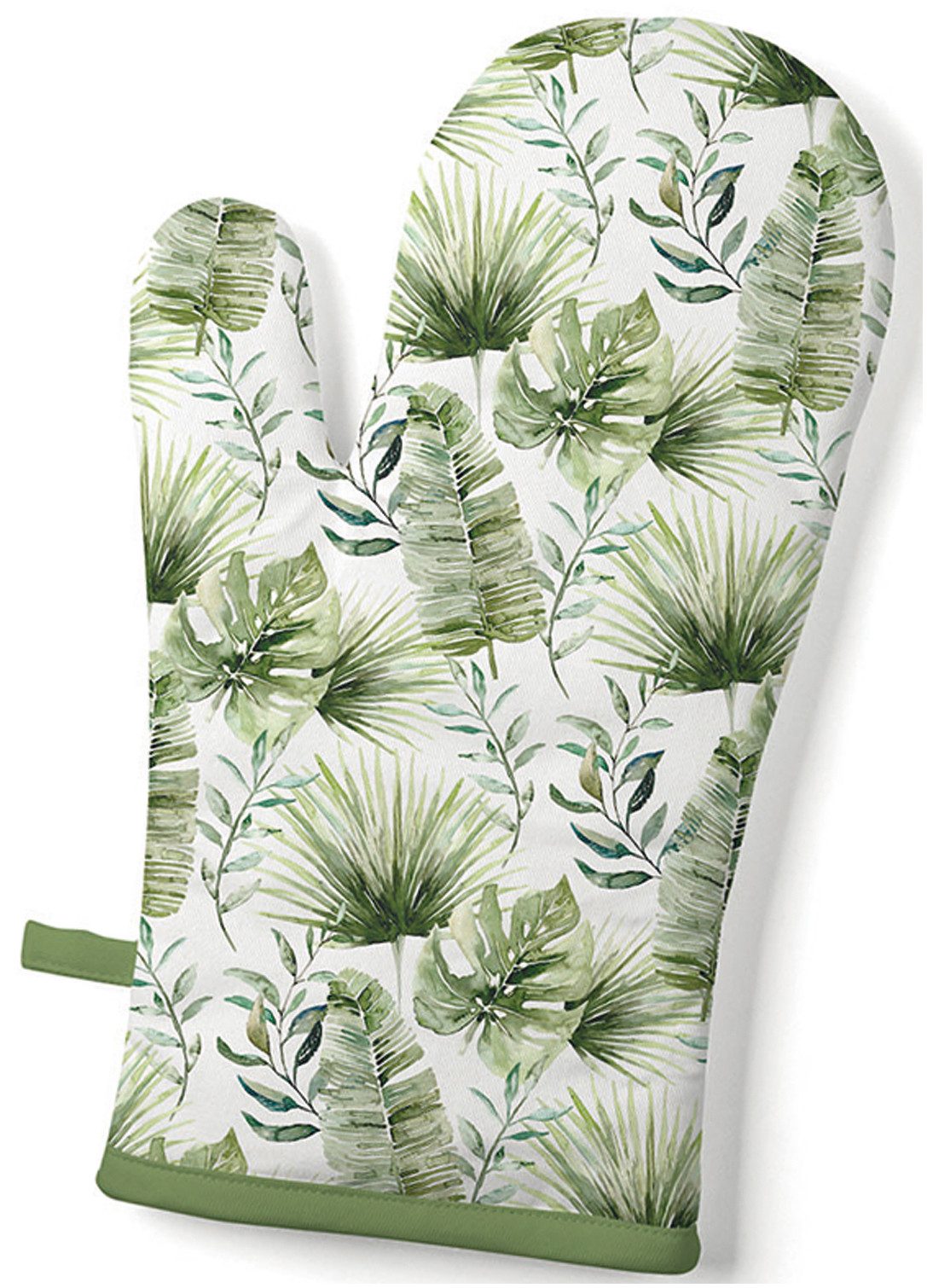 Ambiente® Topfhandschuhe Jungle leaves, (1-tlg., 1-teilig), Ofenhandschuh wattiert Größe: ca.18x30cm