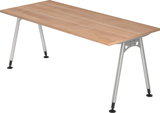 bümö Schreibtisch »OM-AS19«, 180x80 cm höhenverstellbar bümö® Premium Qualität