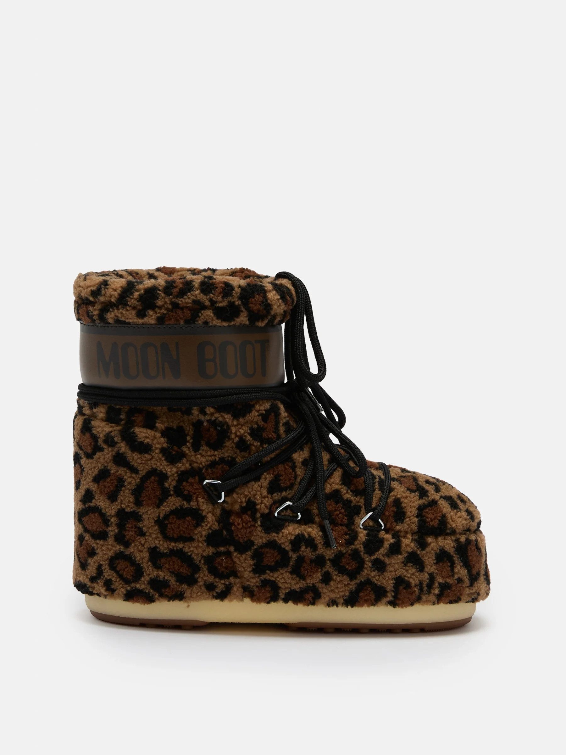 MOON BOOT MB ICON LOW FLEECE LEOPARD Winterstiefel