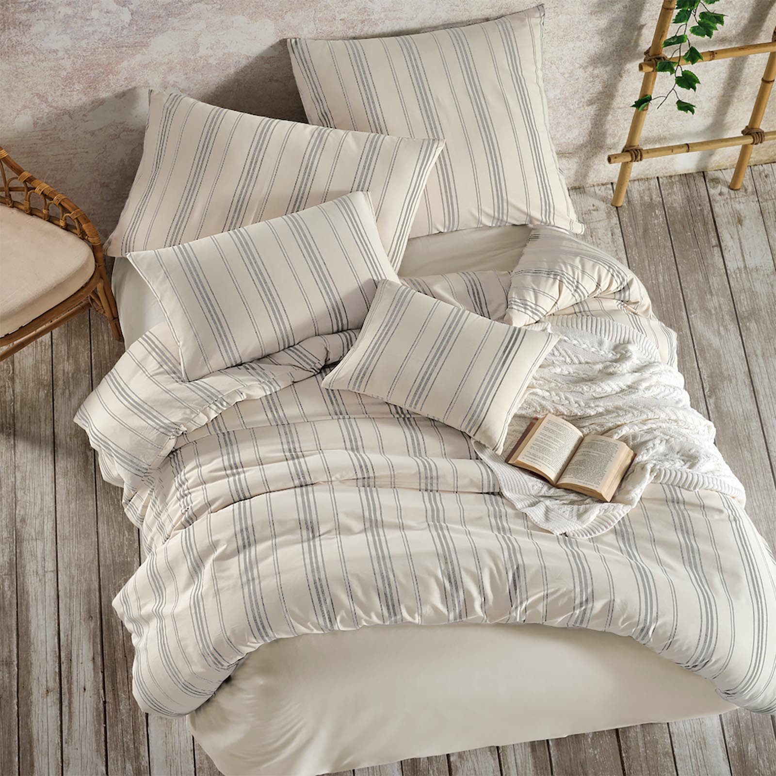 Buymax Bettwäsche Luxury Natur Bettwäsche, Yarn günstig online kaufen