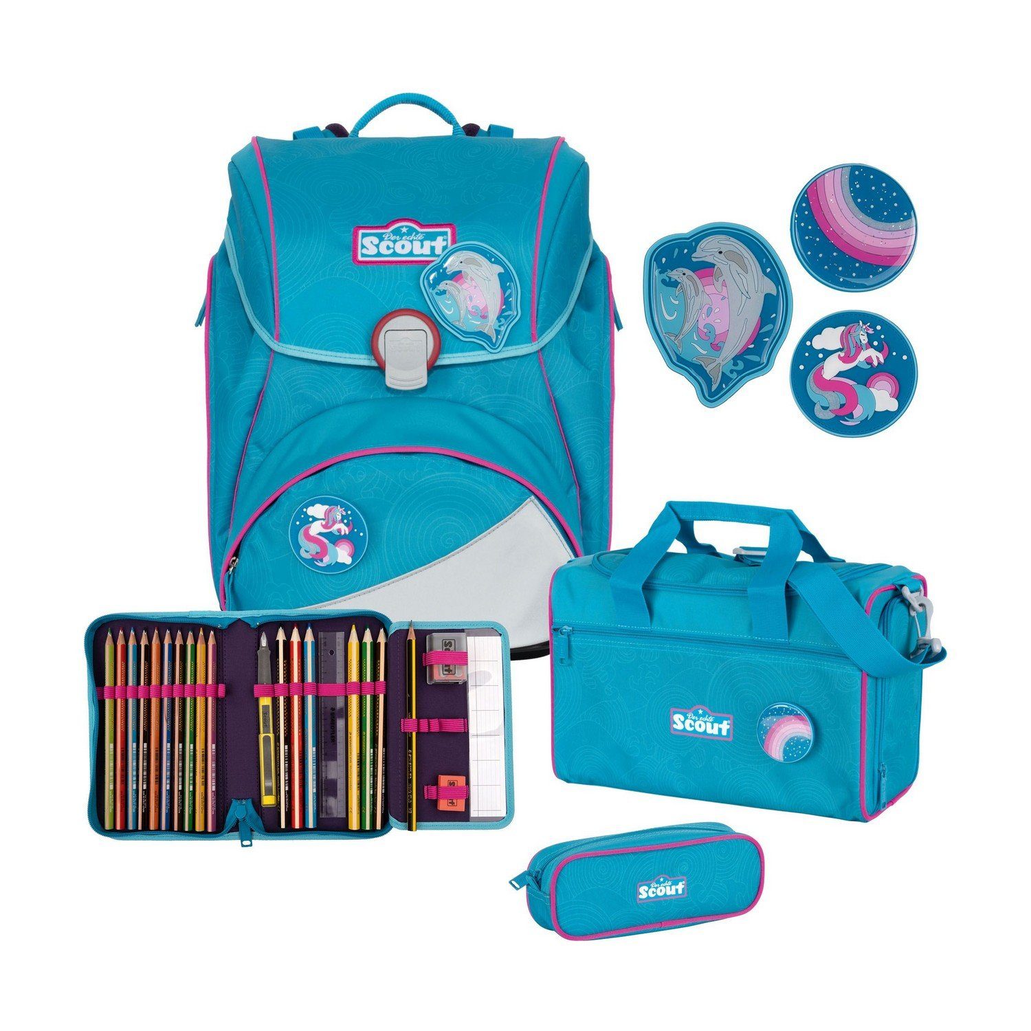 Scout Ранці Alpha Ранці Set 4-tlg. Dolphins