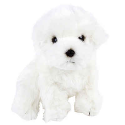 Uni-Toys Kuscheltier Malteser sitzend weiß 27 cm Kuscheltier Hund