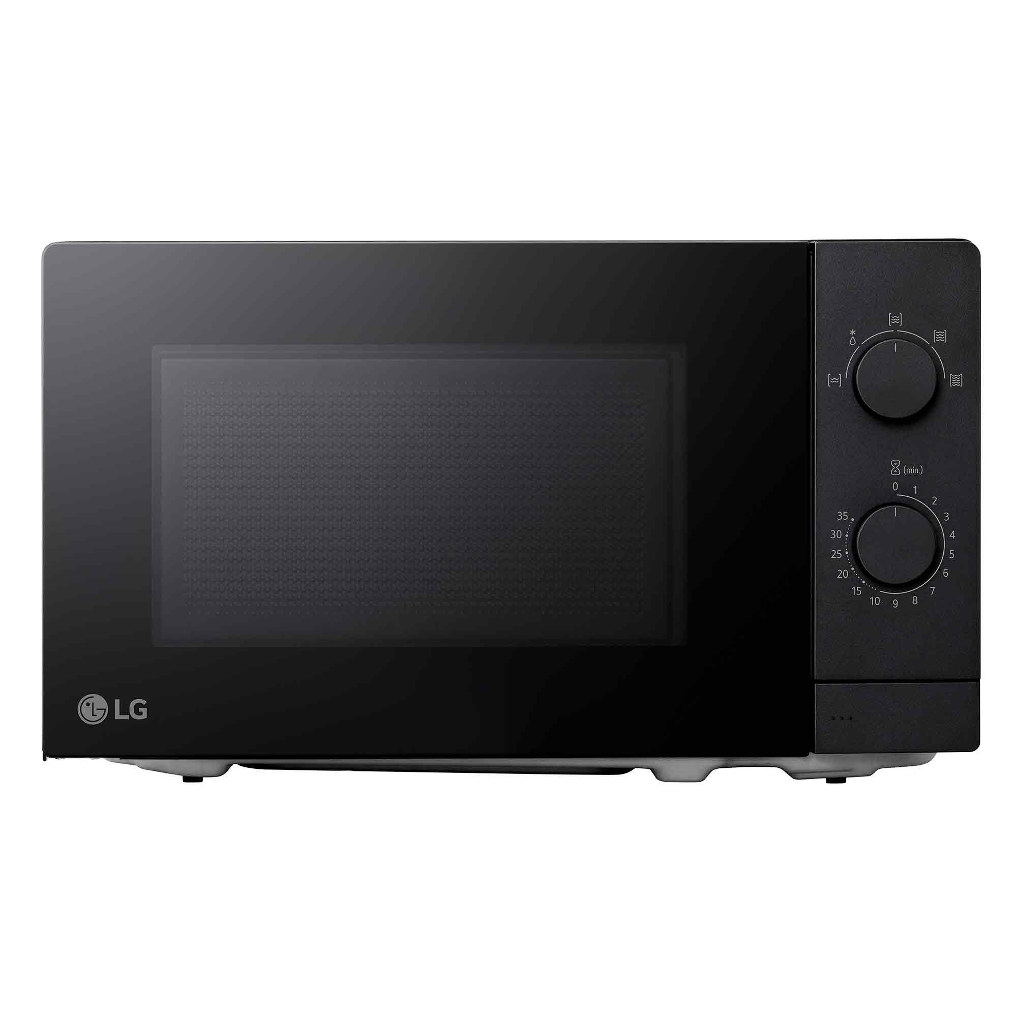 LG Mikrowelle MS2082F, Mikrowelle, 20 l, 3 Stufen + Auftauen & Warmhalten, Elegante Vollglastür