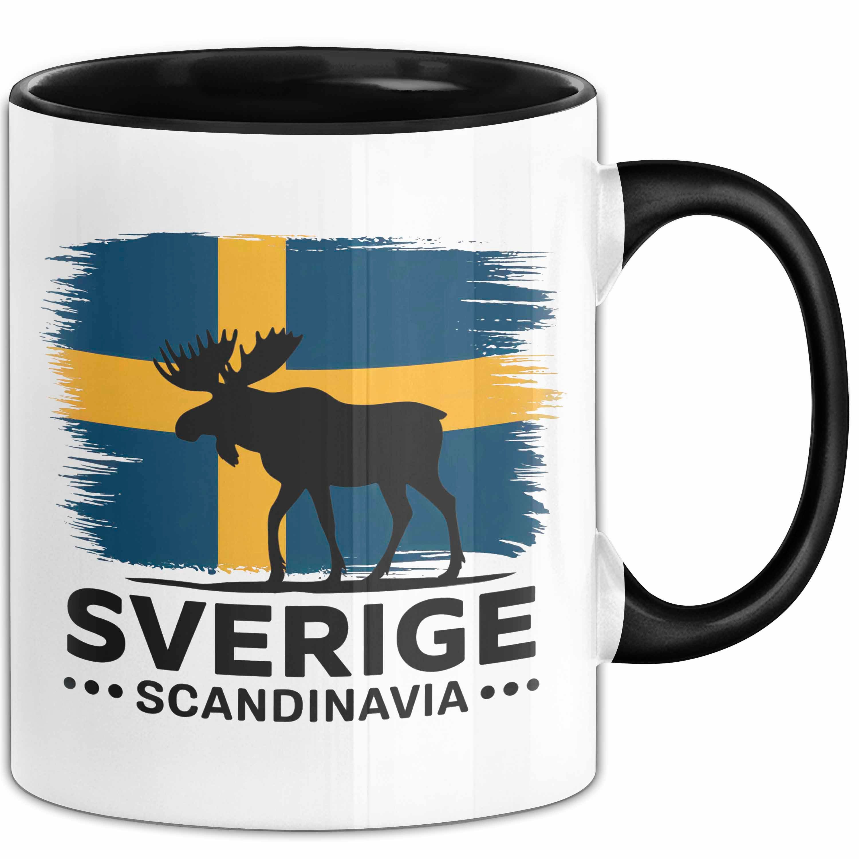 Trendation Tasse Schweden Skandinavien Schwedisch Tasse Geschenk Lustige Geschenkidee