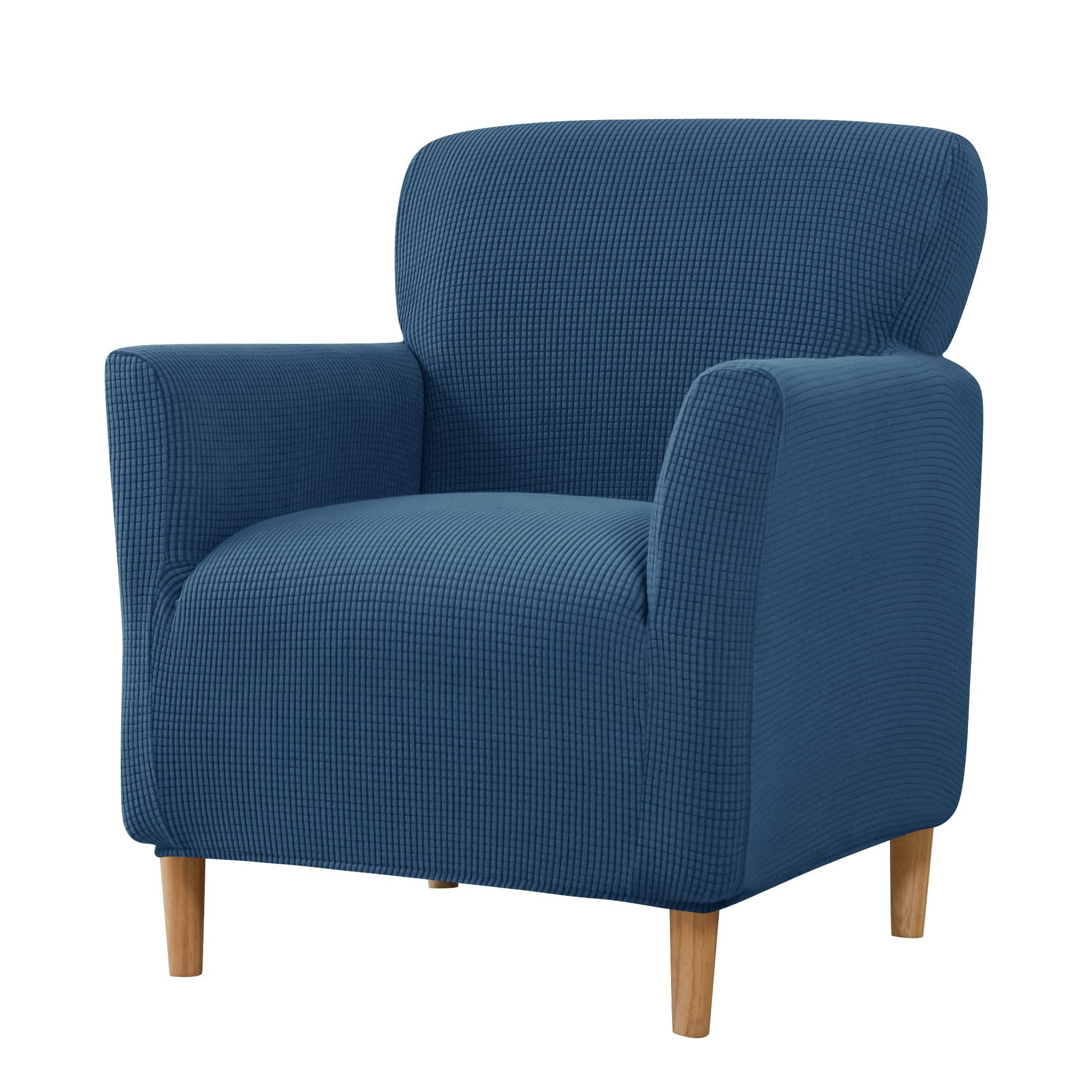 Agger Relaxsesselhusse Sesselhusse Bezug, Sessel Überzug mit Armlehnen – Dehnbarer, Sesselbezug Stretch aus Weichem Strickstoff, Waschbarer Bezug