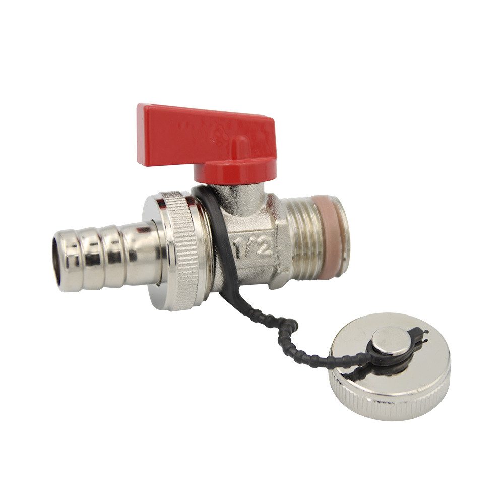 Sanicomfort Auslaufventil Sanicomfort Kesselfüll und Entleerungshahn 1/2" mit Kappe und