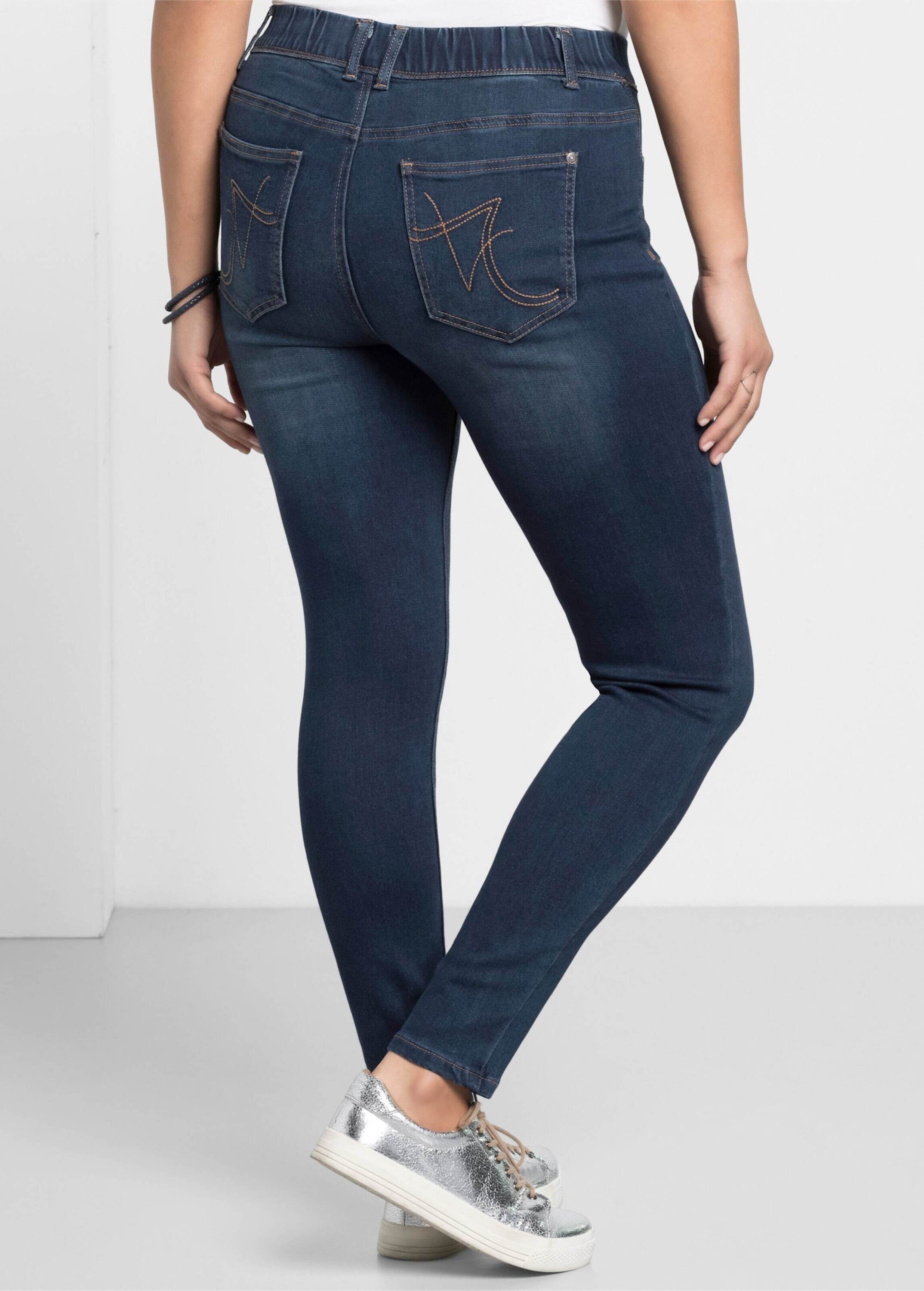 Sheego Bequeme Jeans Jeans-Leggings Power-Stretch-Qualität günstig online kaufen