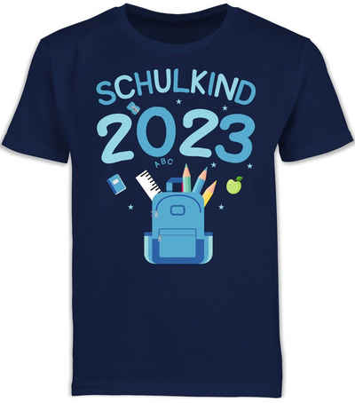Shirtracer T-Shirt Schulkind 2023 I Einschulung Junge Schulanfang Geschenke