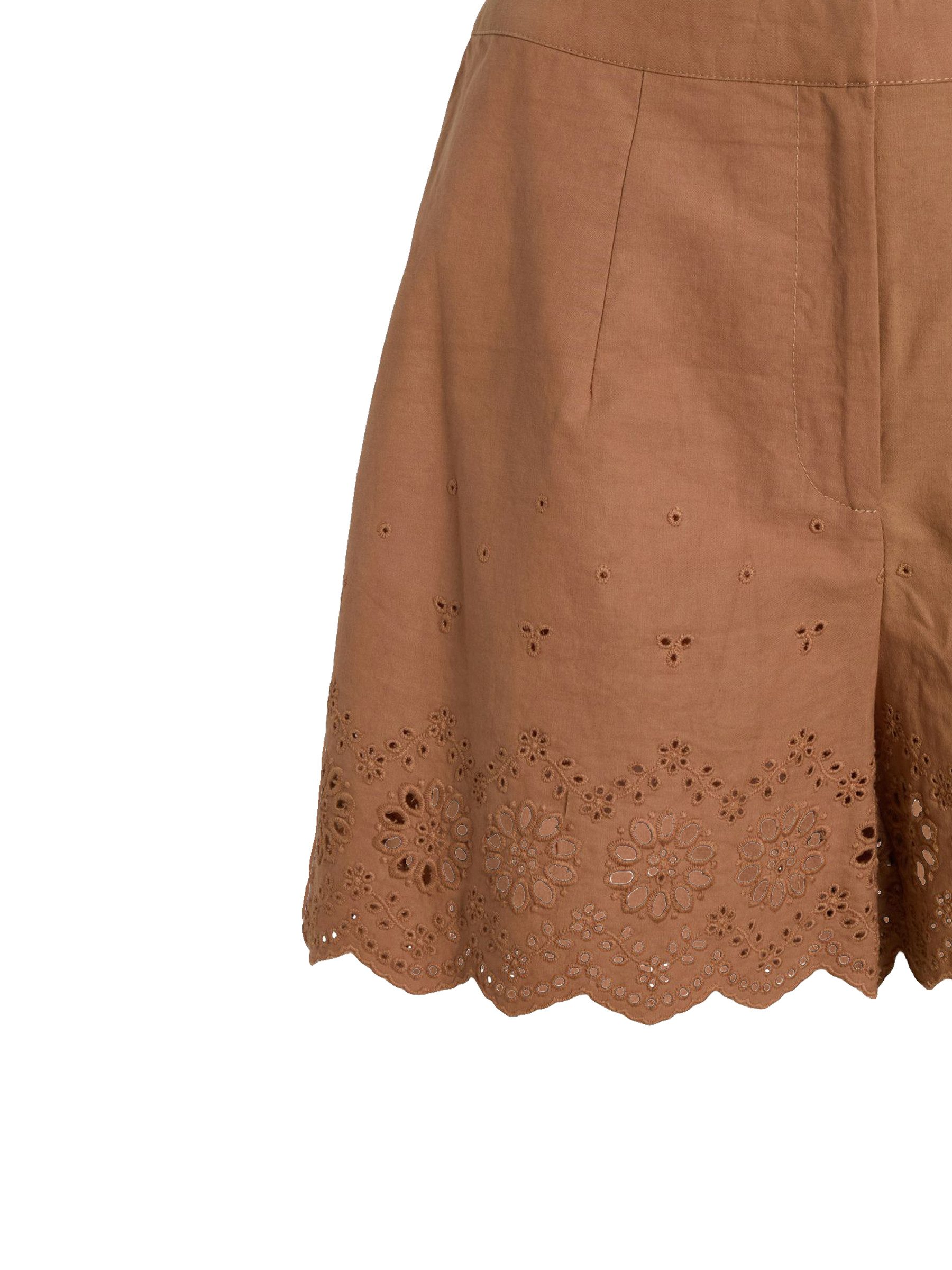 Vila Shorts Lochstickerei Details und feine Verzierungen VILISE HW SHORTS/KA