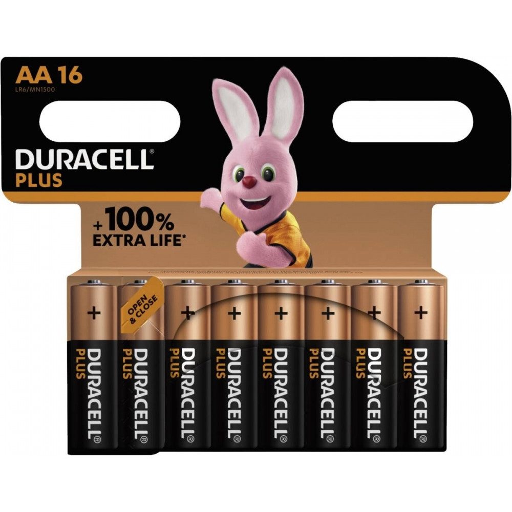 Duracell Plus-AA Batterien für Alltagsgeräte. Batterie