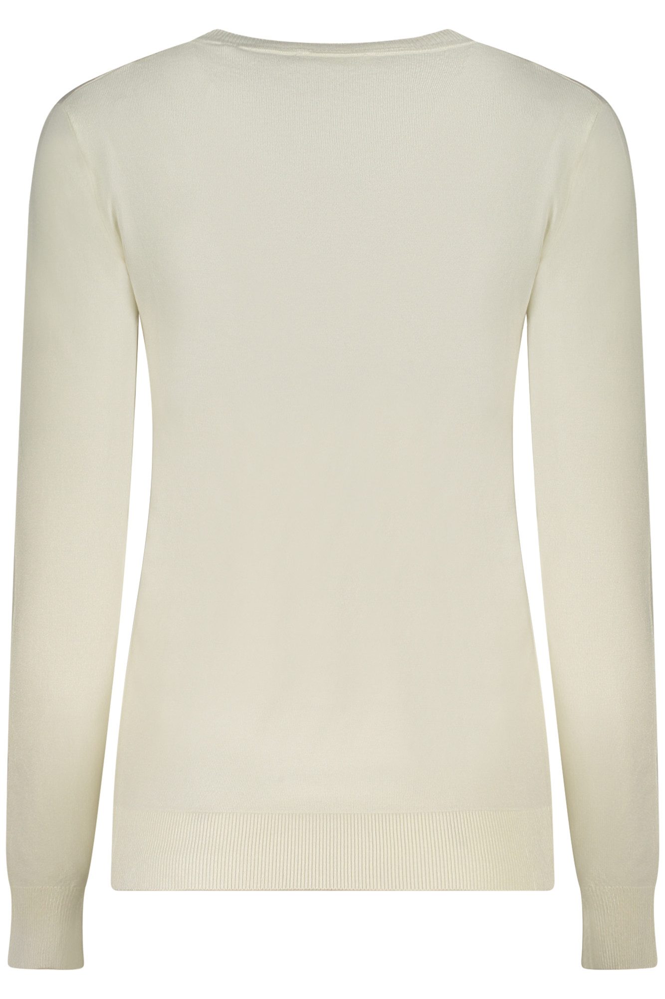 GUESS JEANS Strickpullover Eleganter Damenpullover mit V-Ausschnitt und Strassapplikationen