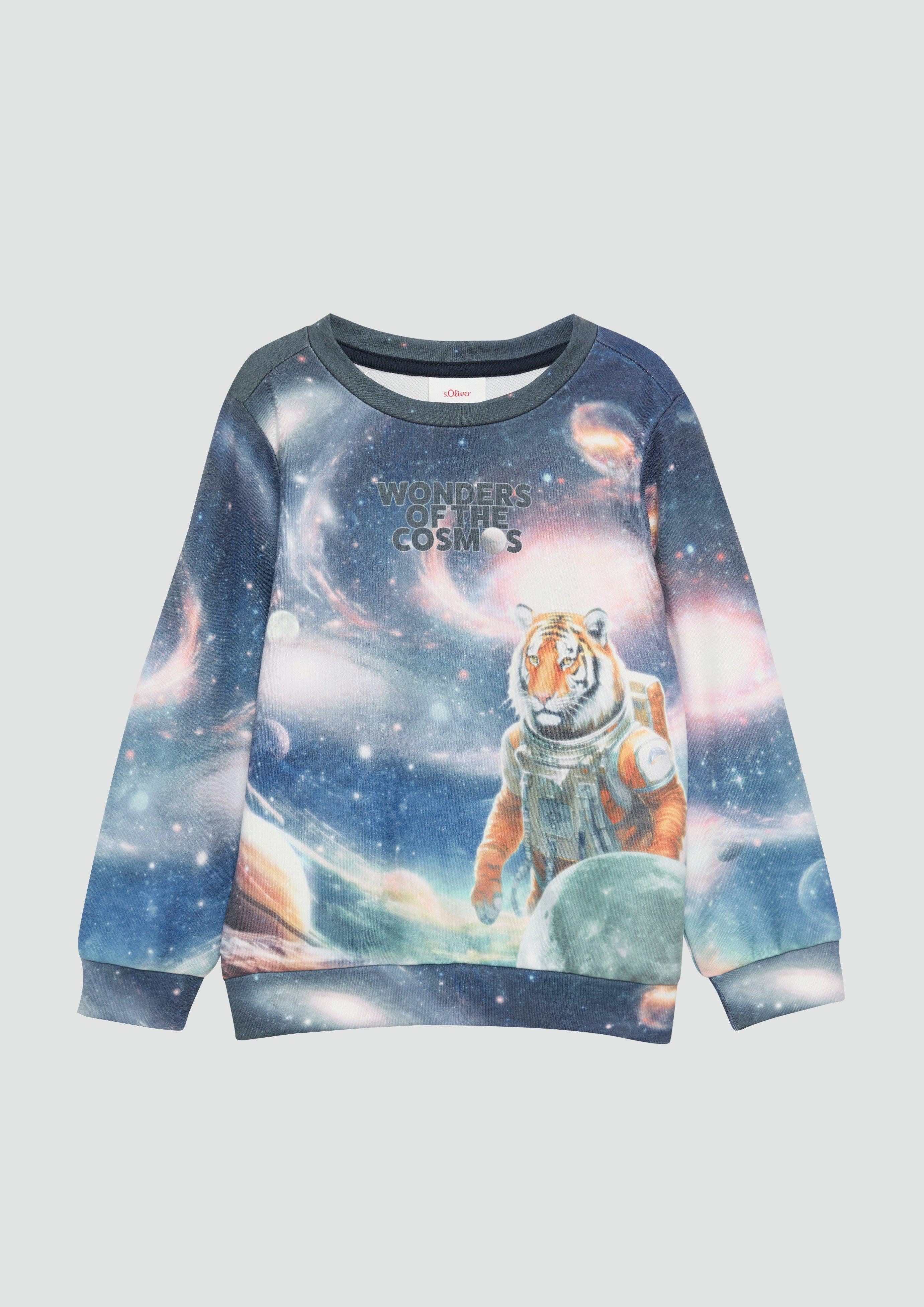 Sweatshirt Sweatshirt mit All-over-Print