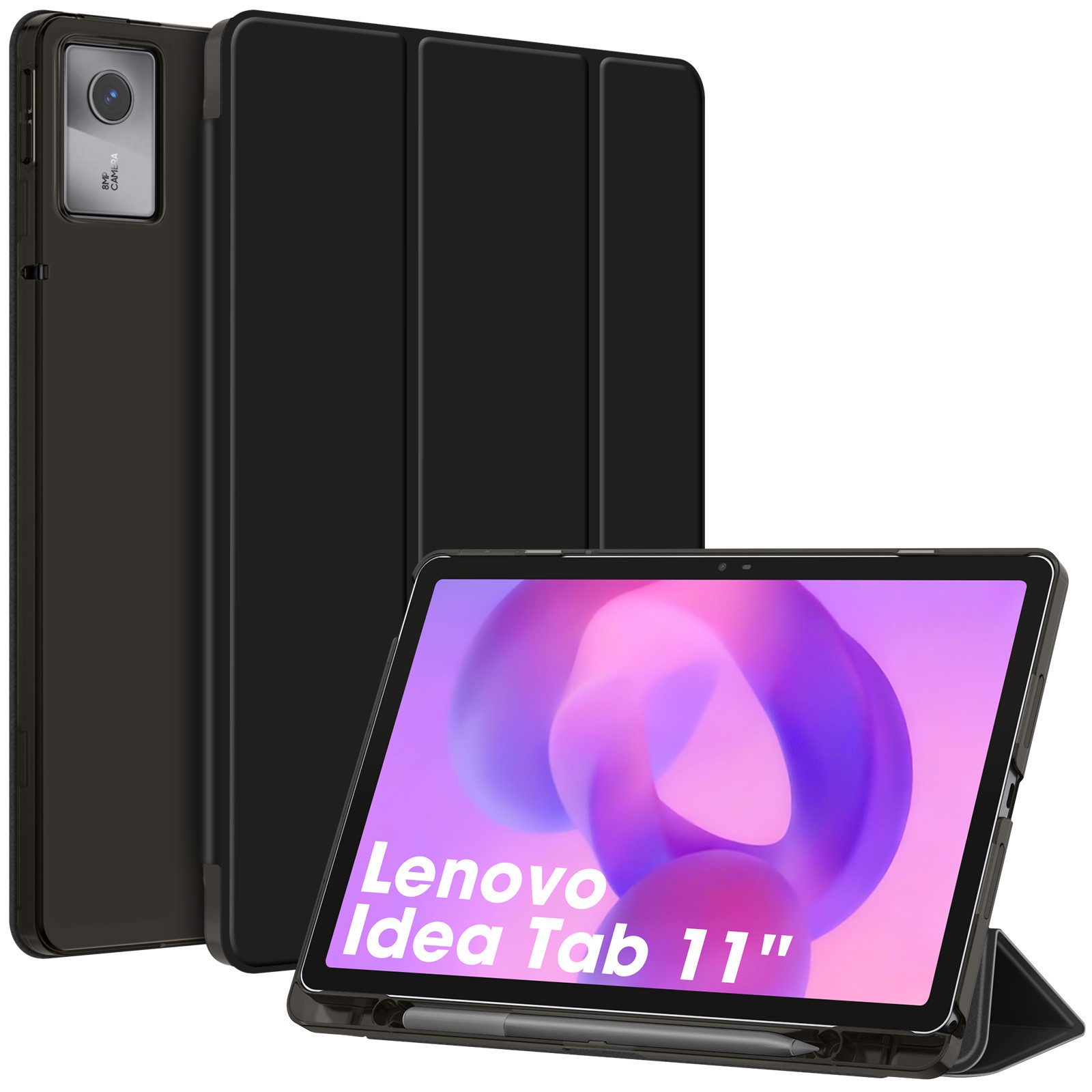 Fintie Tablet-Hülle für Lenovo Idea Tab 11 Zoll 2025 (TB-336ZU/ TB-336FU)-Ultradünn Case, Schutzhülle mit Translucent Rückseite Cover mit Auto Schlaf/Wach