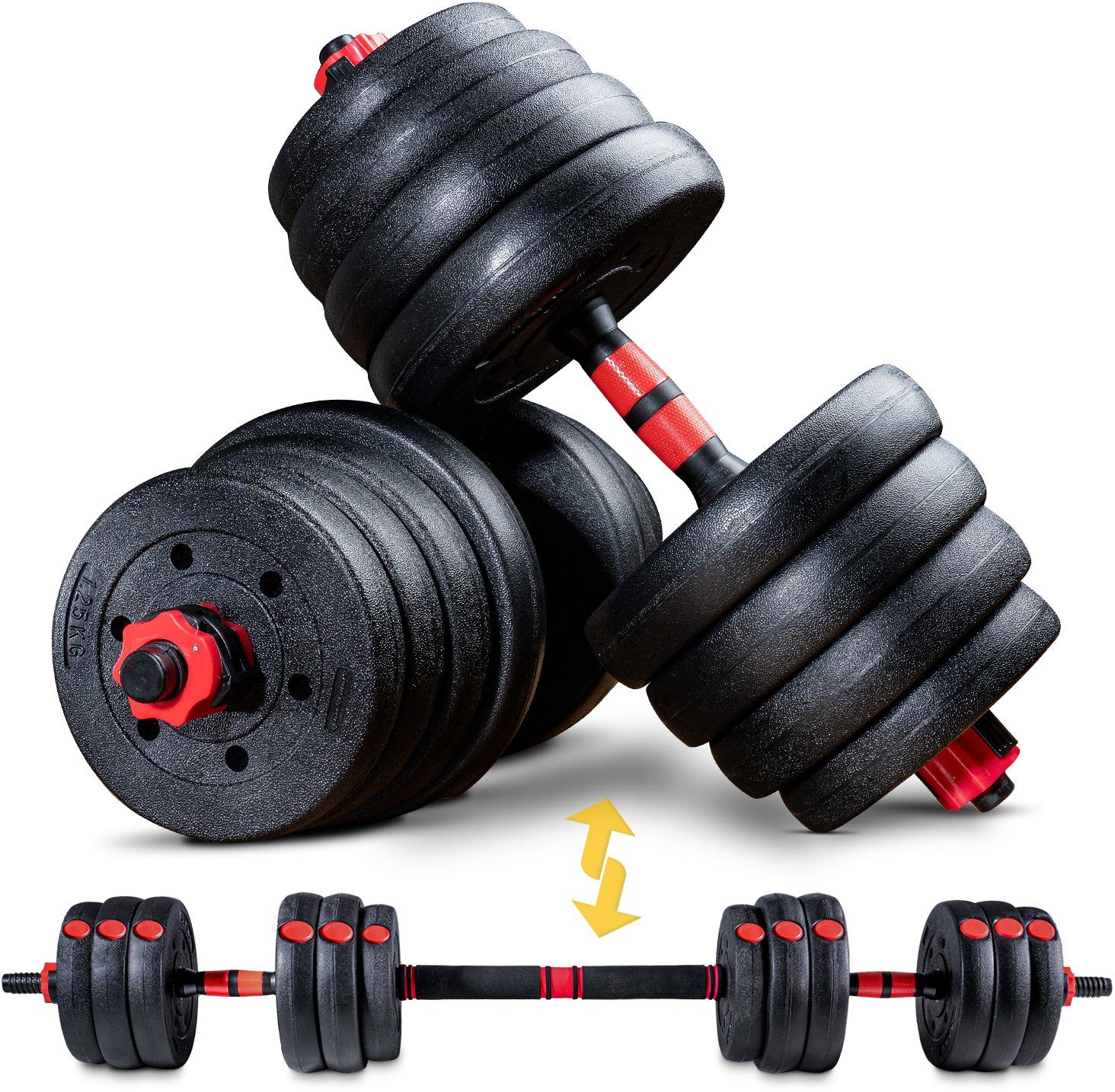 Sportstech Hantel Ah150 20kg 22 5 Kg Spar Set 15 Tlg Mit Langhantelstange Online Kaufen Otto