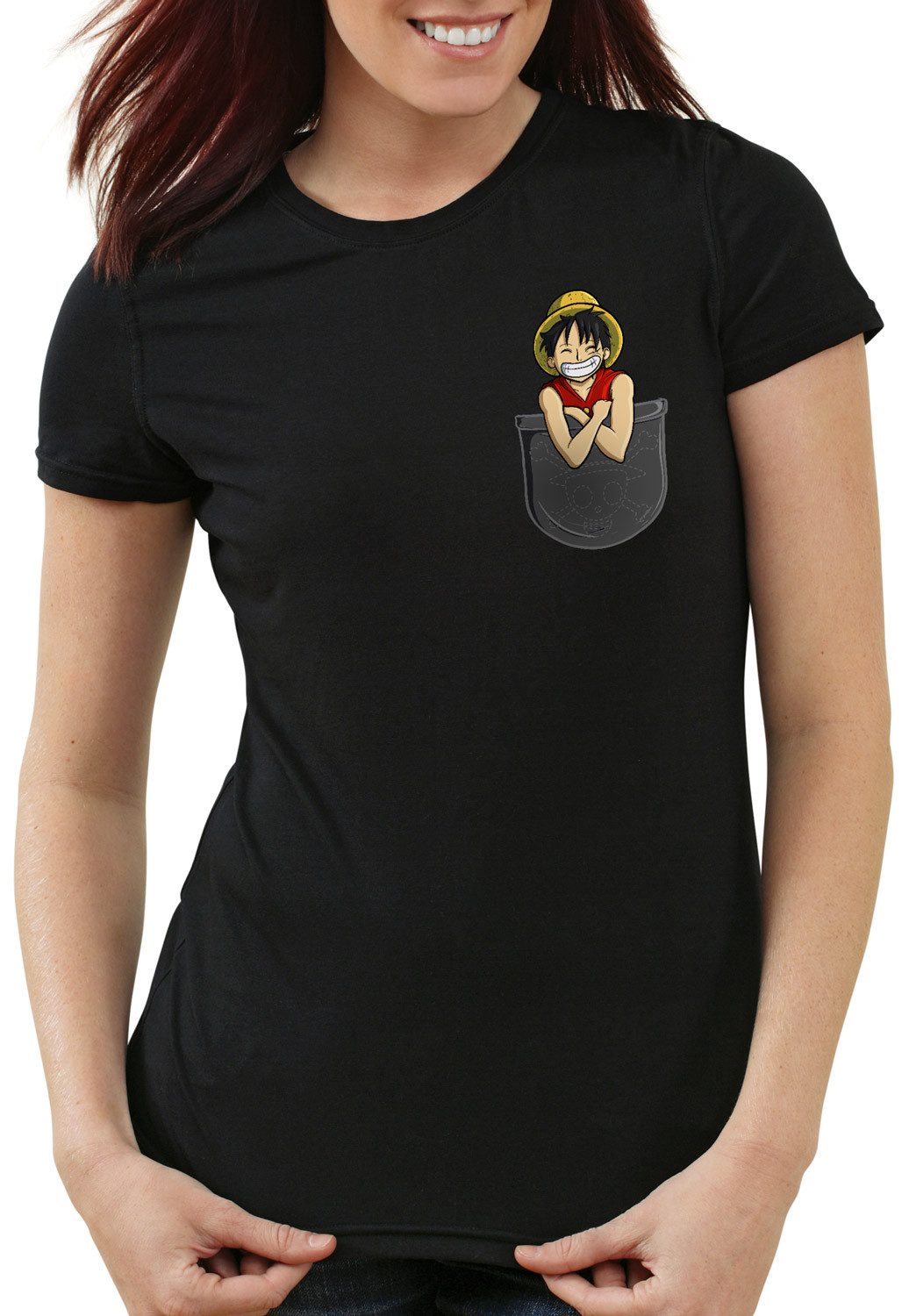 style3 T-Shirt Ruffy Brusttasche one piece günstig online kaufen