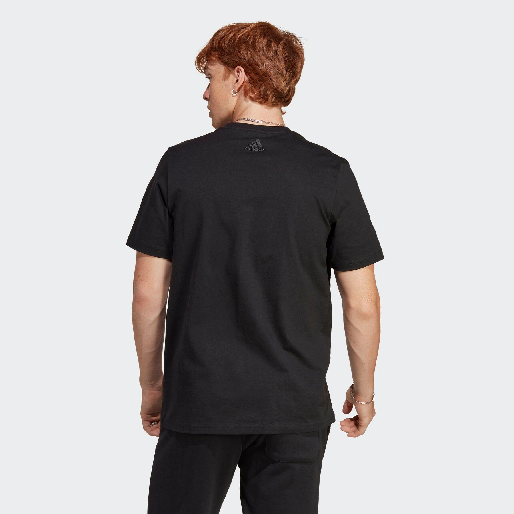 adidas Sportswear T-Shirt ESSENTIALS SINGLE JERSEY BIG LOGO Kurzarm, für Fitness und Freizeit, mit großem Logodruck