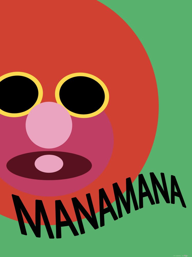 Poster SpaÃŸ Kunstdruck Bild - Manamana (80 x 60 cm)
