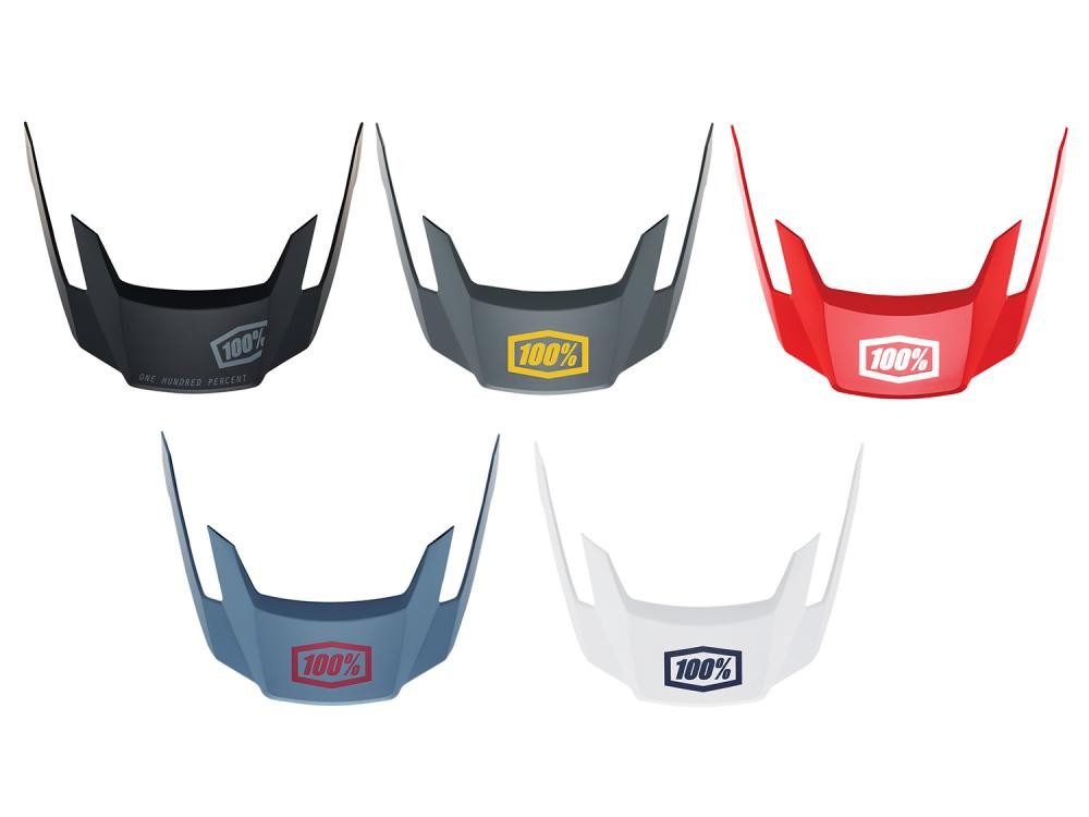 100% Fahrradhelm 100% Altec 2019 V1 replacement visor nos black - Ersatz-Visier für Alt