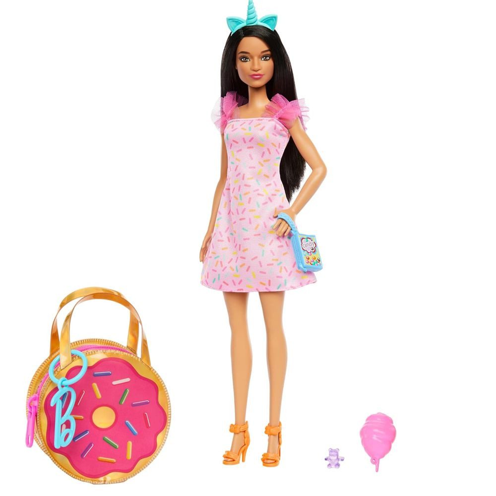 Barbie Puppenkleidung Party Time Barbie HRH49 Mattel Premium Mode Puppen-Kl günstig online kaufen