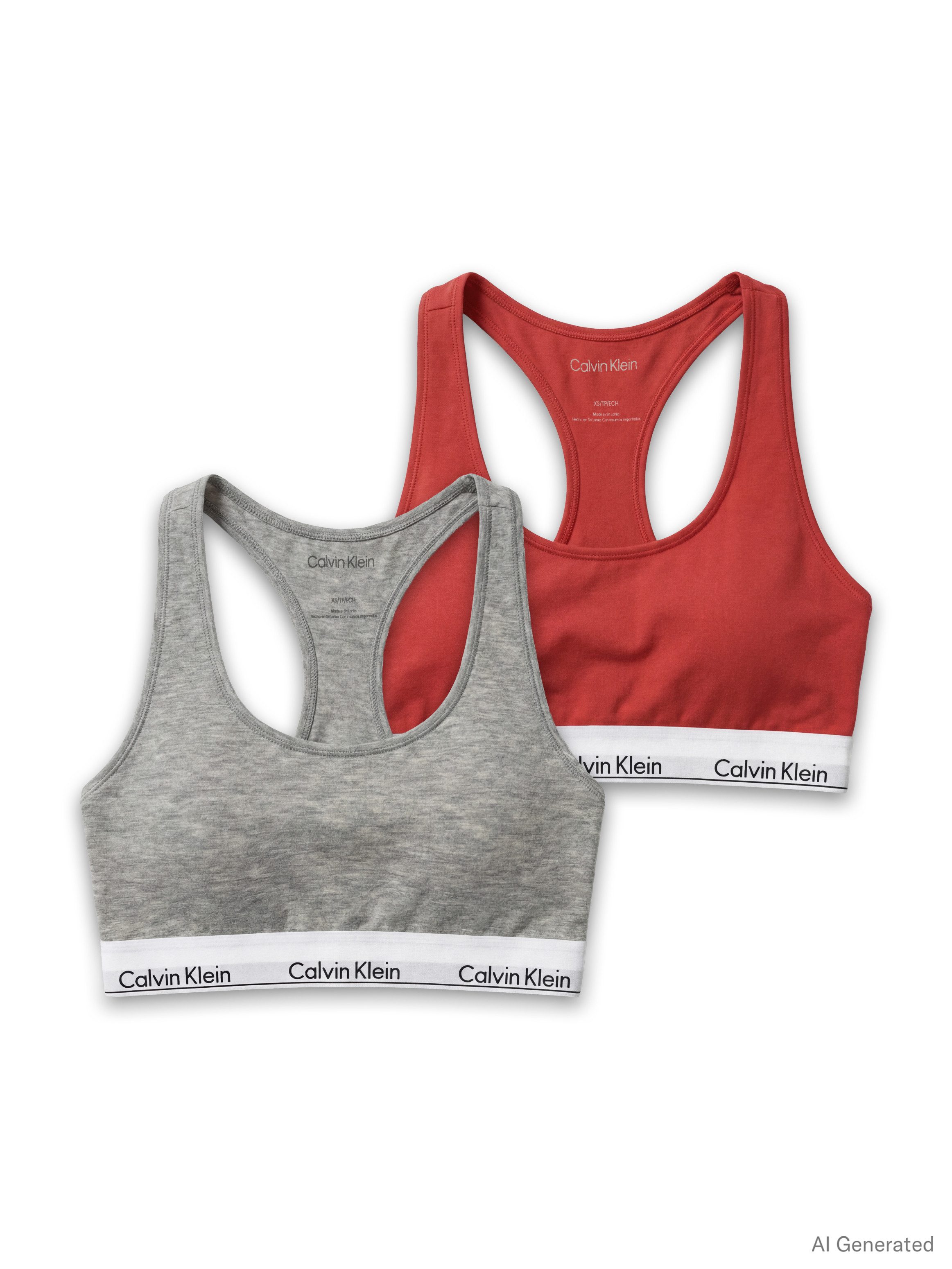 Calvin Klein Underwear Bralette BRALETTE 2PK (Packung, 2er-Pack) Körpernahe Passform mit elastischem Bund