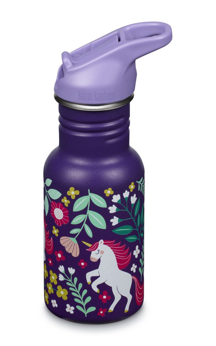 Klean Kanteen Trinkflasche Klean Trinkflasche Kid Classic 355ml Flip Sport Cap Leaping Unicorn